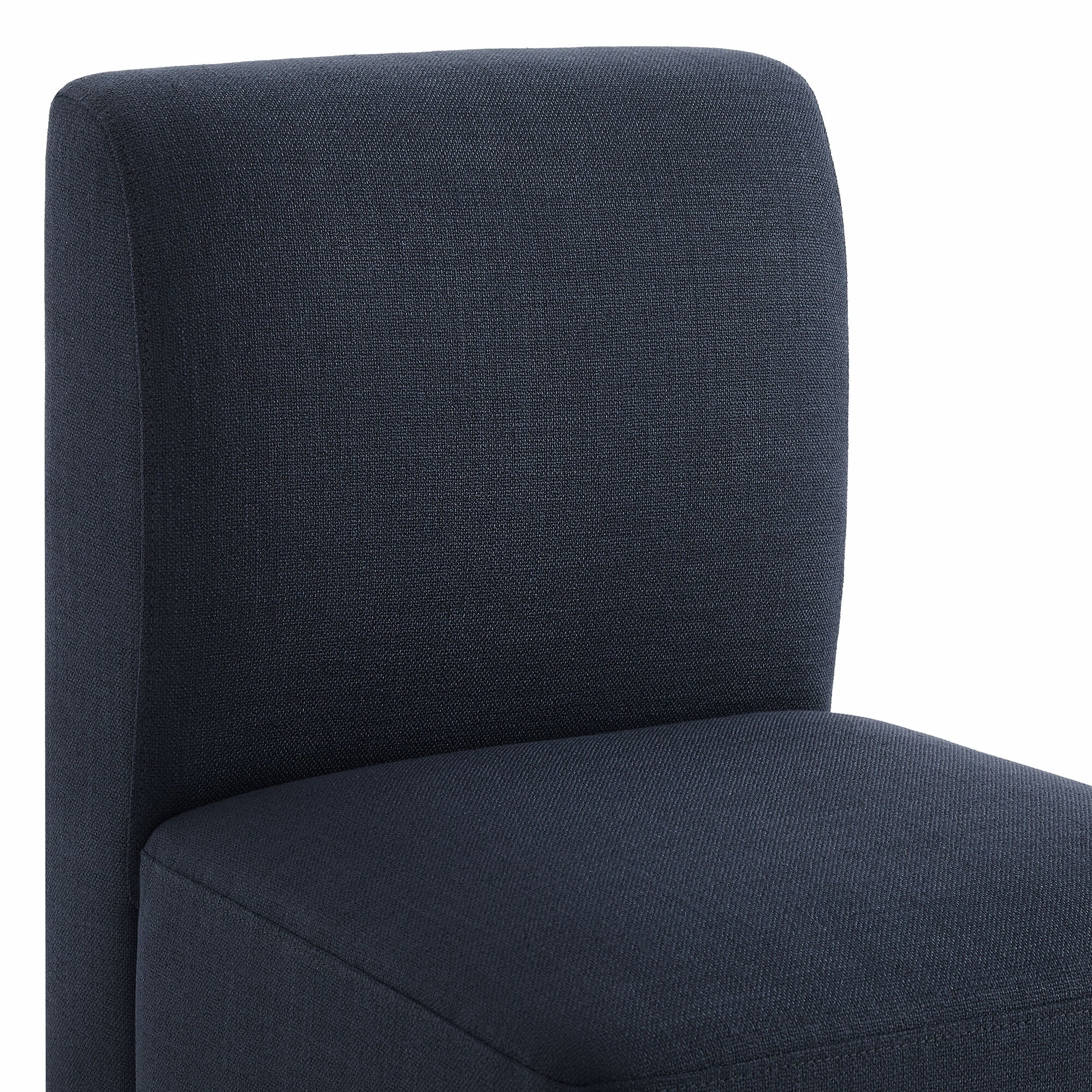 Aida Performance Fabric Rolling Dining Chair With Casters Base - Image 26