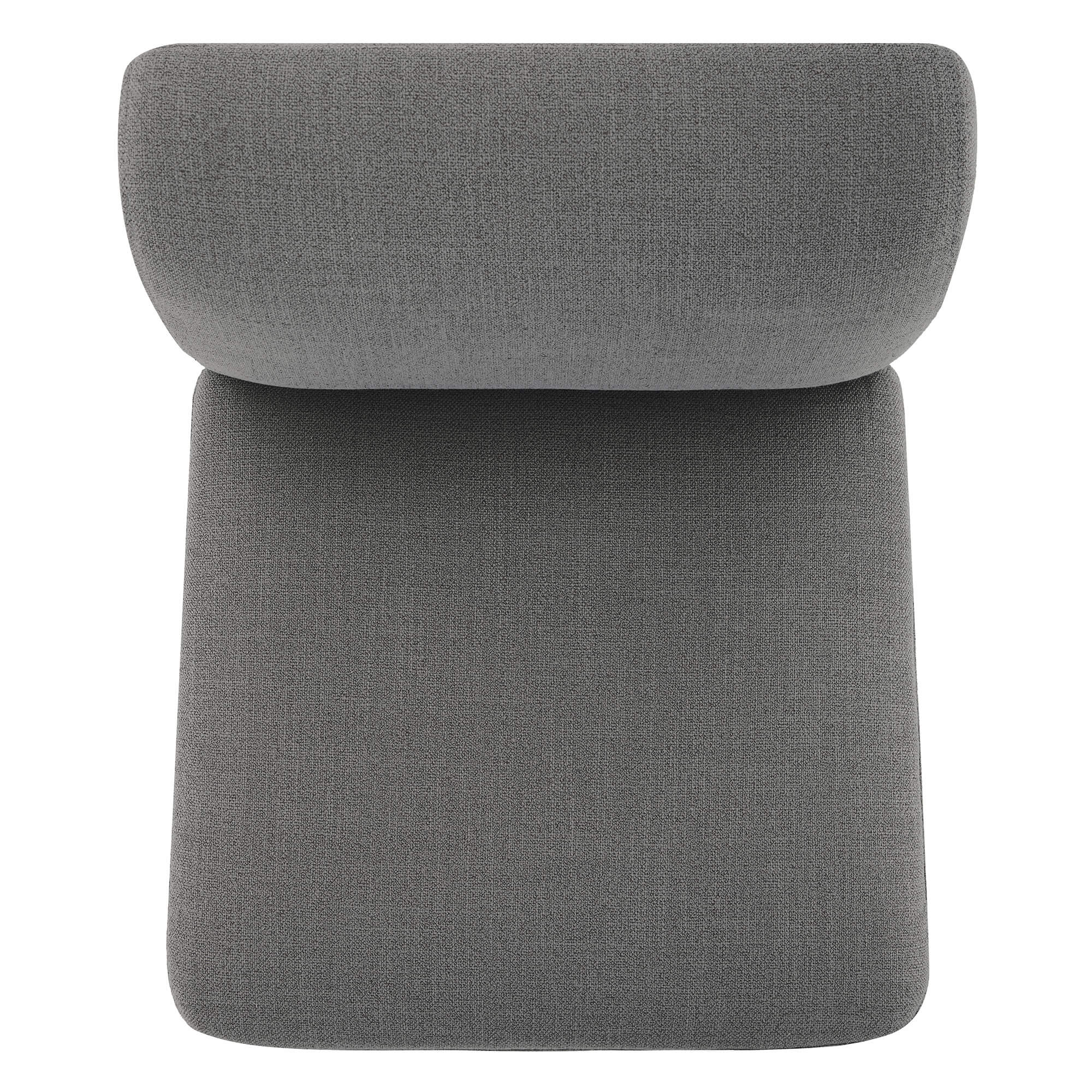 Aida Performance Fabric Rolling Dining Chair With Casters Base - Image 43
