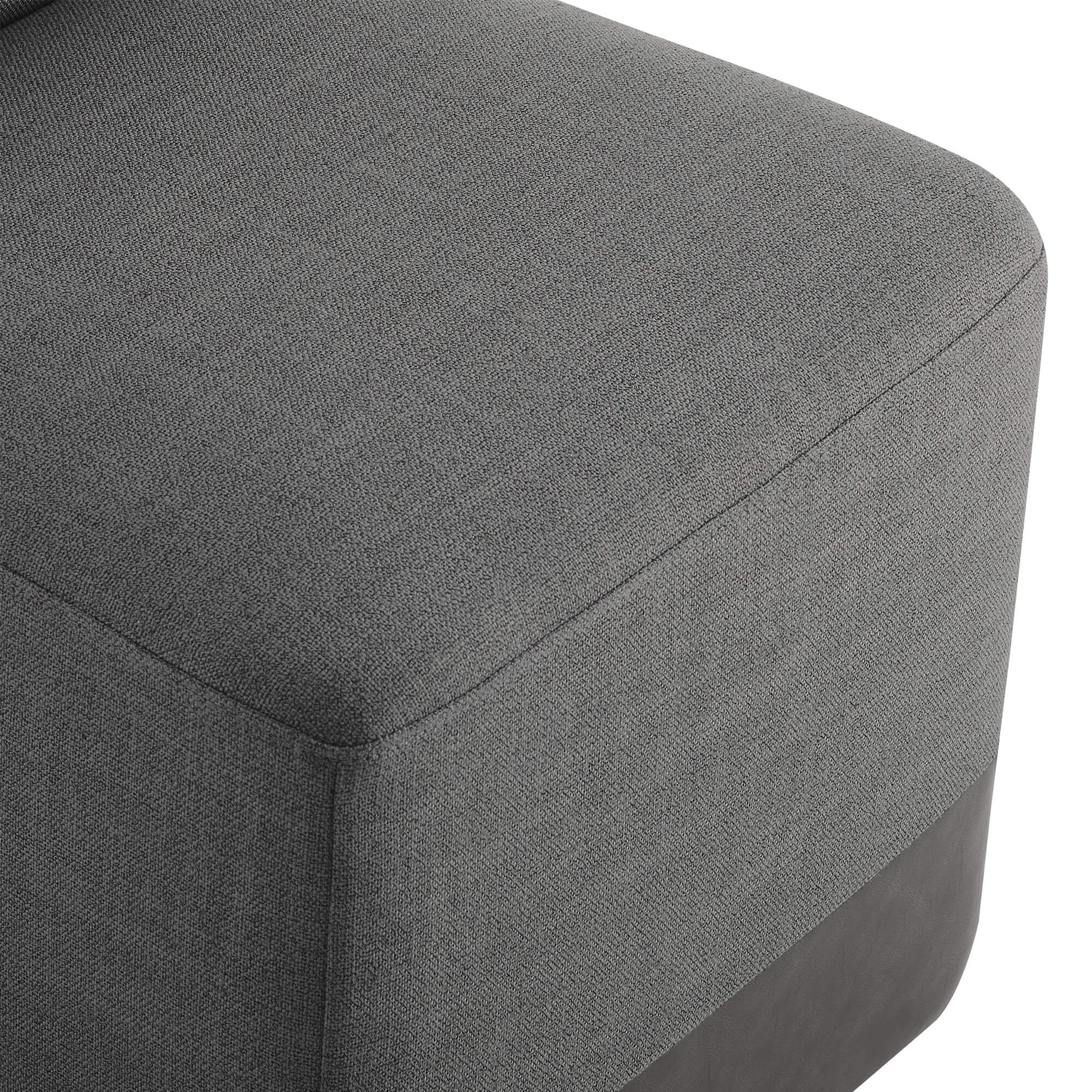 Aida Performance Fabric Rolling Dining Chair With Casters Base - Image 53