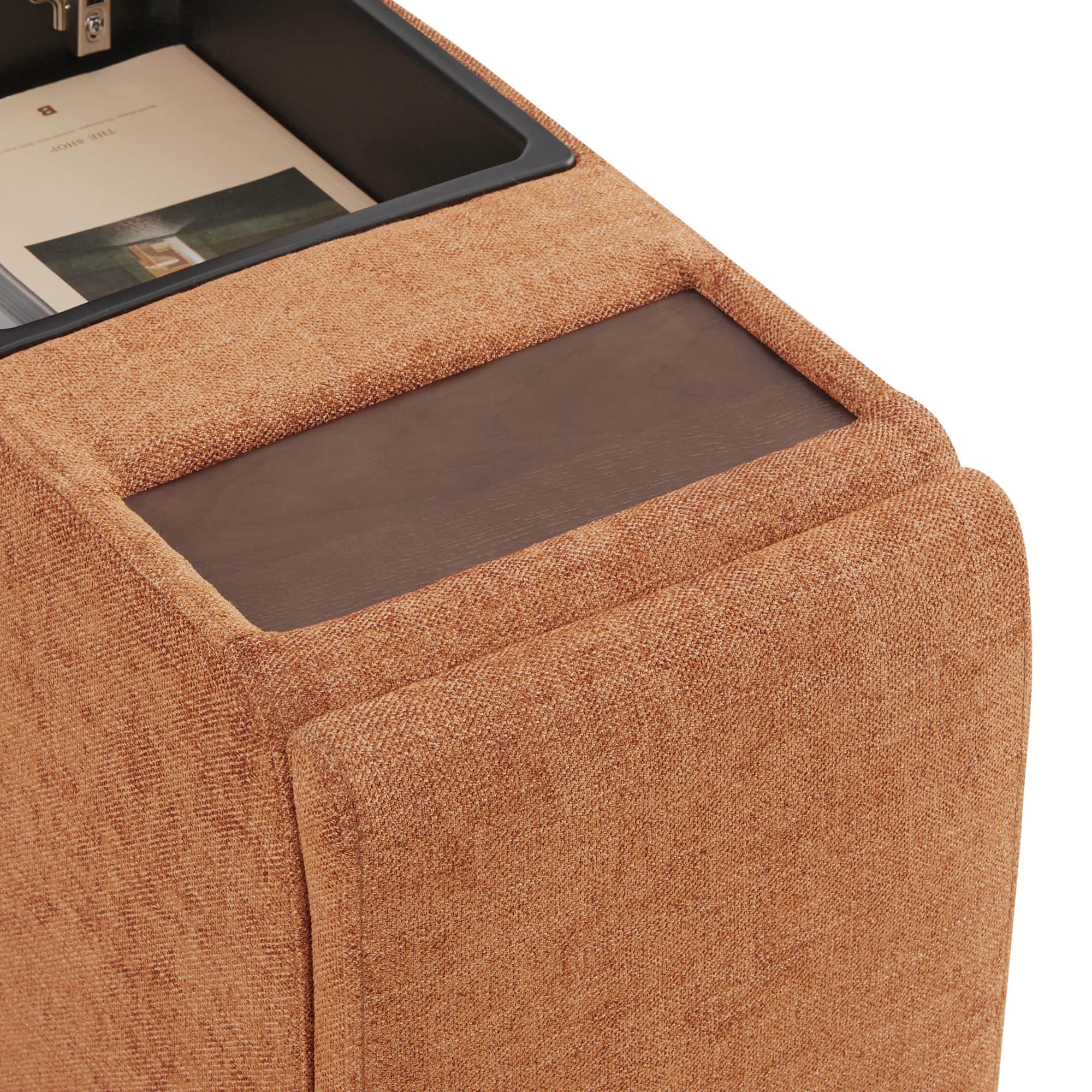 Delaney 6-Seat Modular Sofa Chaise with Storage Ottomans - Image 64