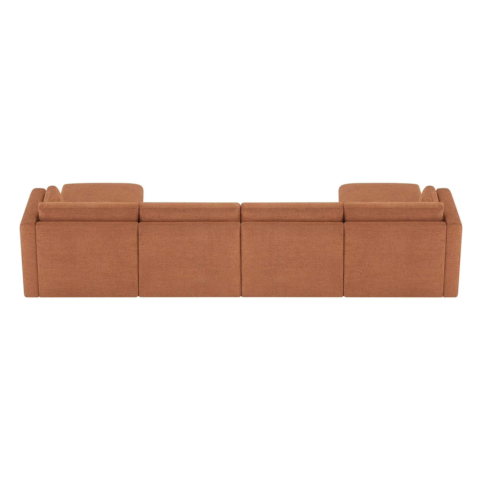 Delaney 6-Seat Modular Sofa Chaise with Storage Ottomans - Image 86