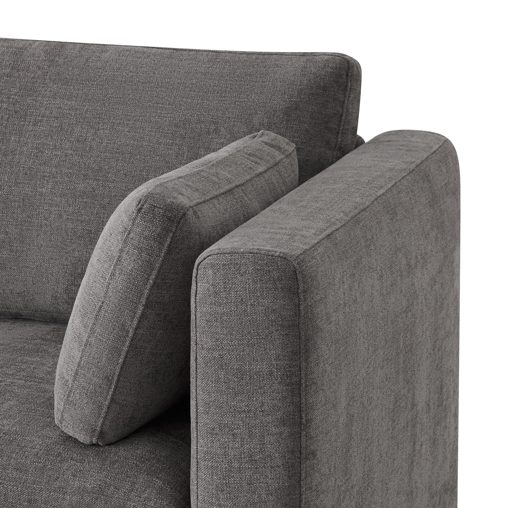 Delaney 4-Seat Modular Sofa Chaise with Storage Ottoman - Image 80