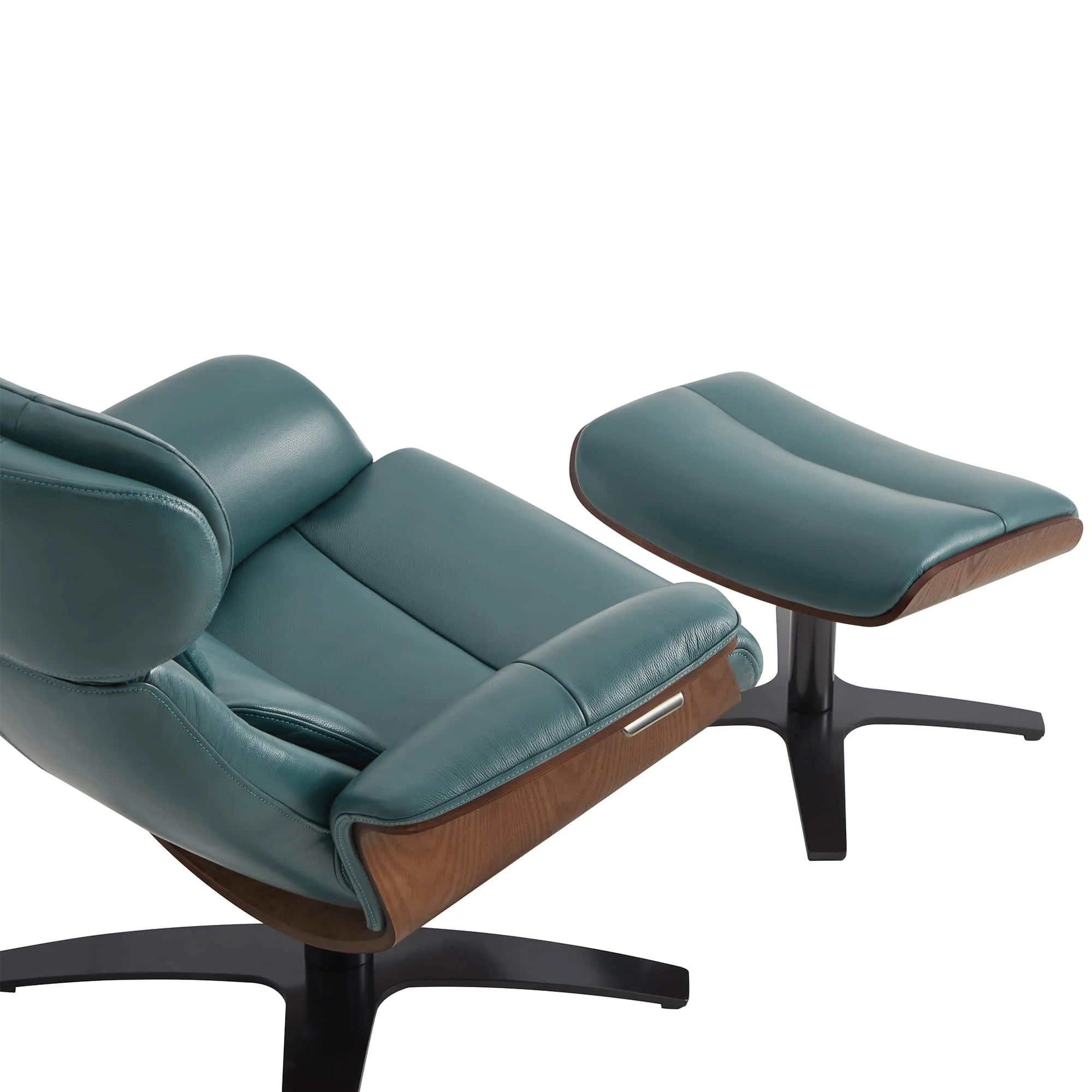 Elvin Leather Recliner & Ottoman - Image 19