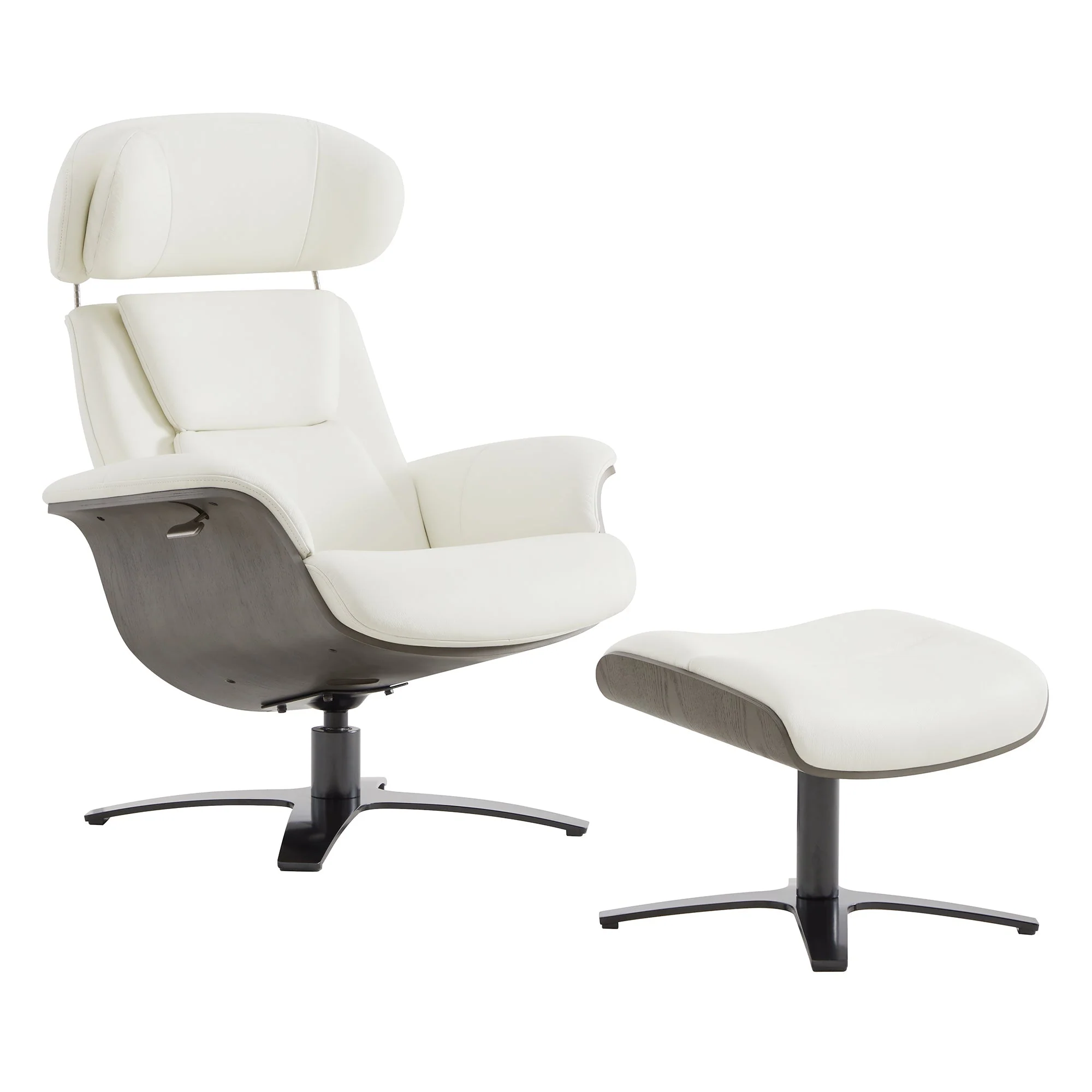 Elvin Leather Recliner & Ottoman - Image 36