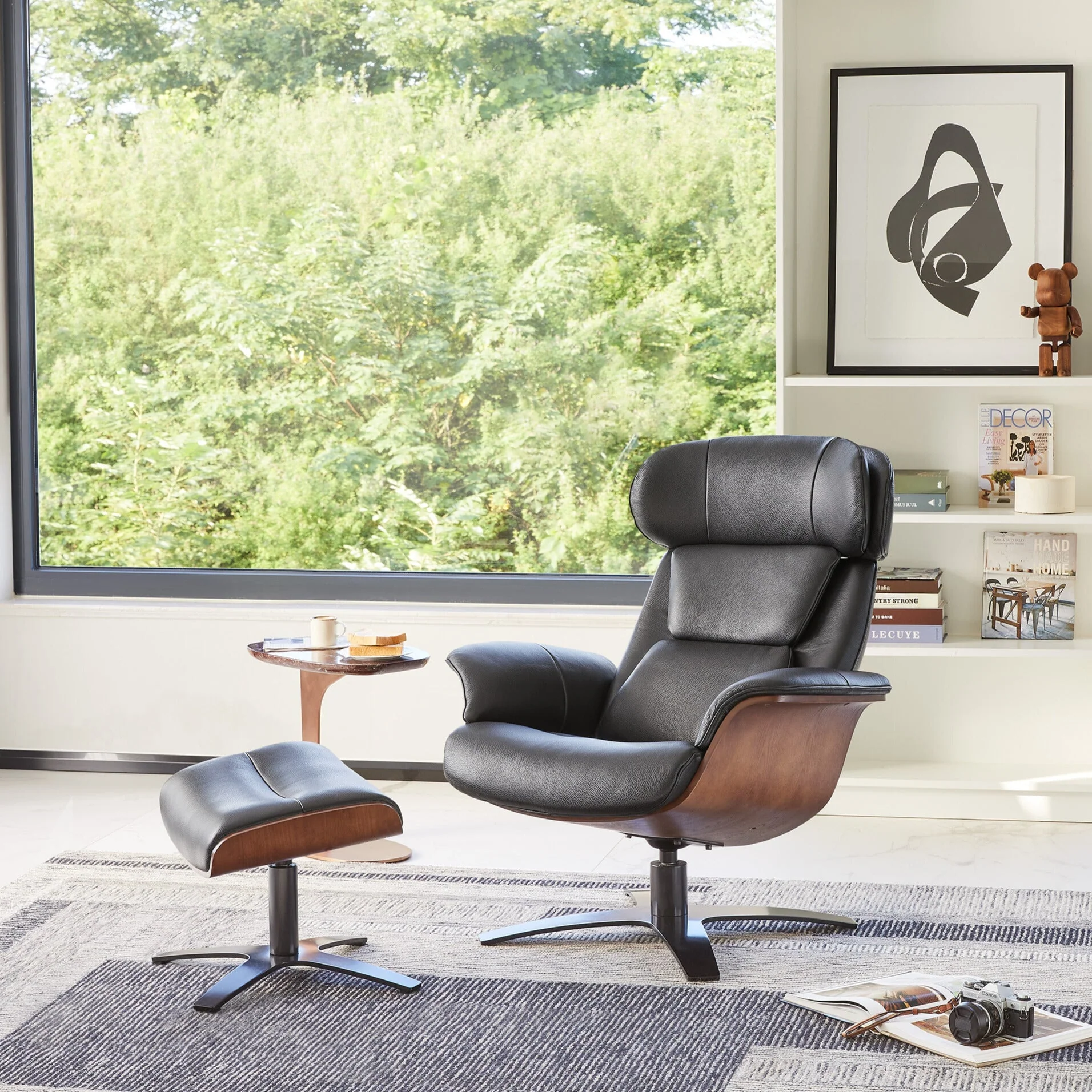 Elvin Leather Recliner & Ottoman - Image 53