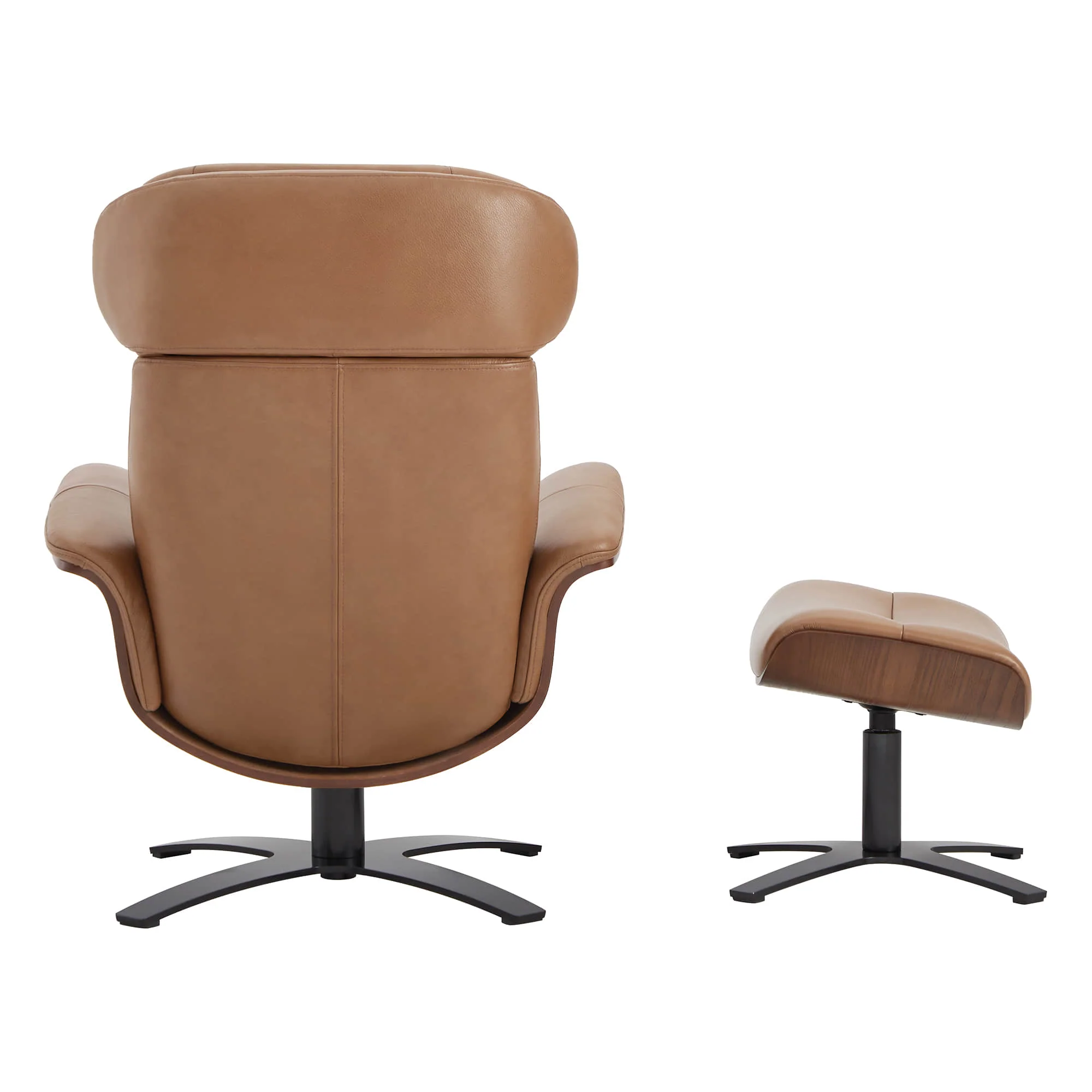 Elvin Leather Recliner & Ottoman - Image 7