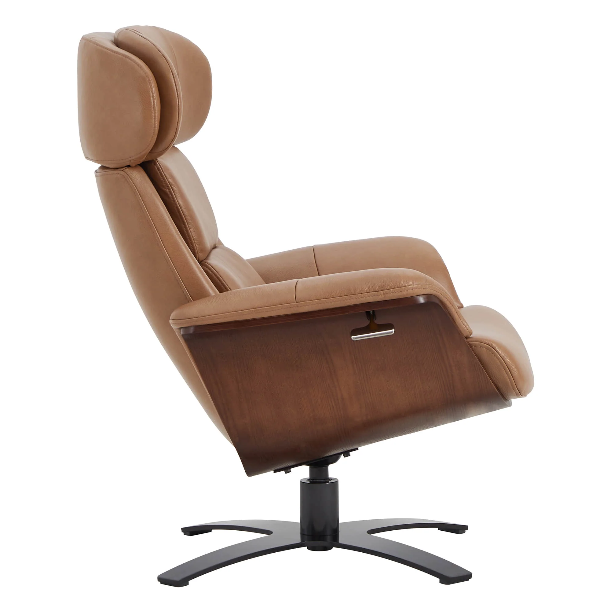 Elvin Leather Recliner & Ottoman - Image 9
