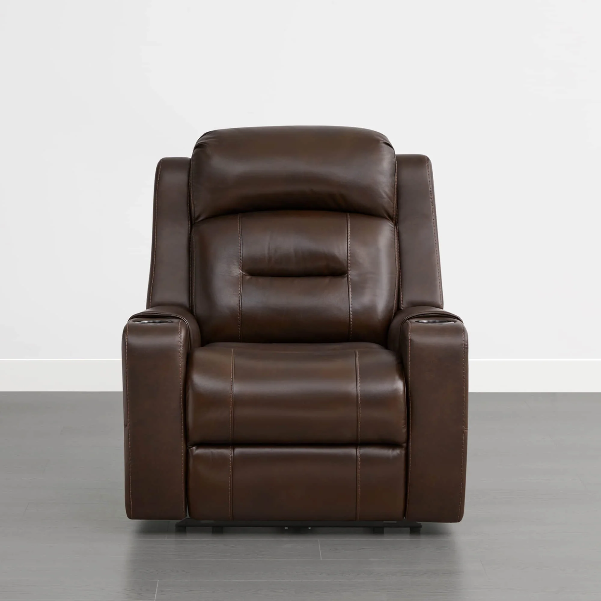Garrison Genuine Leather Power Lay Flat Recliner with Power Headrest - Image 34