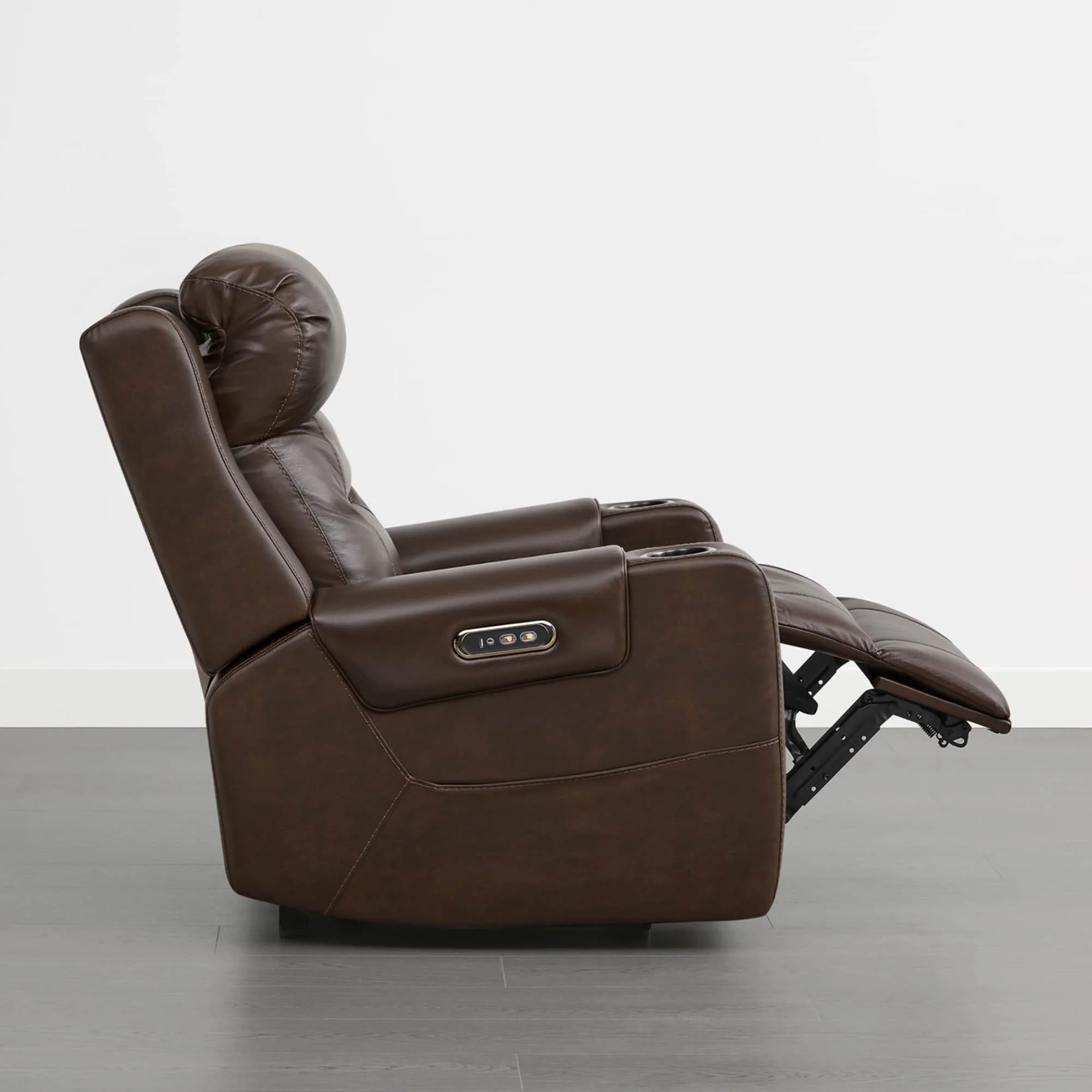 Garrison Genuine Leather Power Lay Flat Recliner with Power Headrest - Image 44