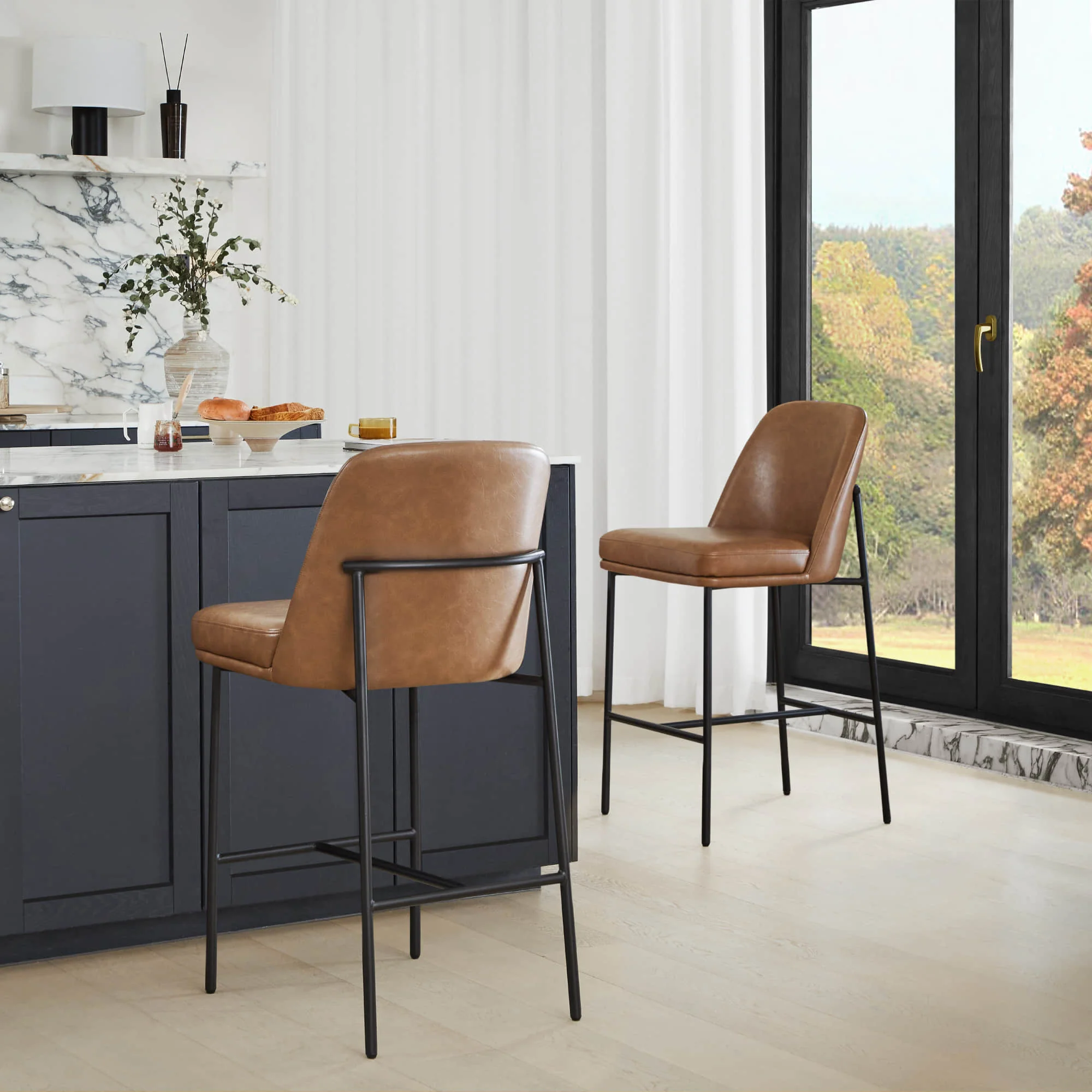 Golda Counter Stools with Metal Base - Image 39
