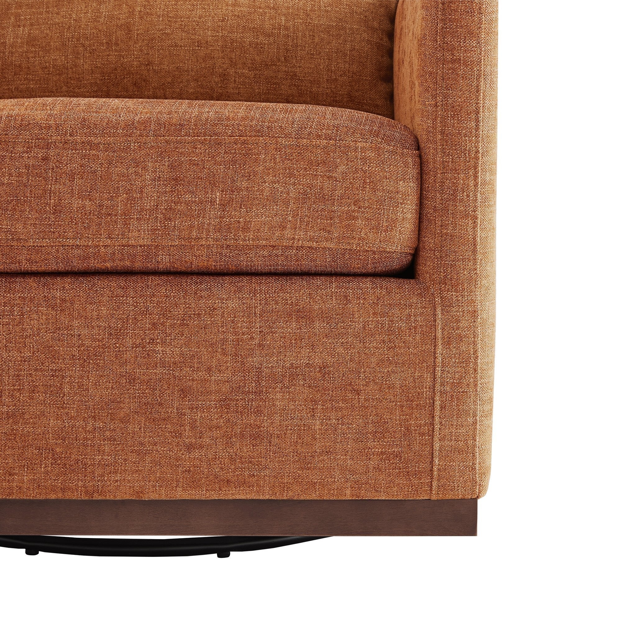 Henry Swivel Accent Chair with Wood Base - Image 49