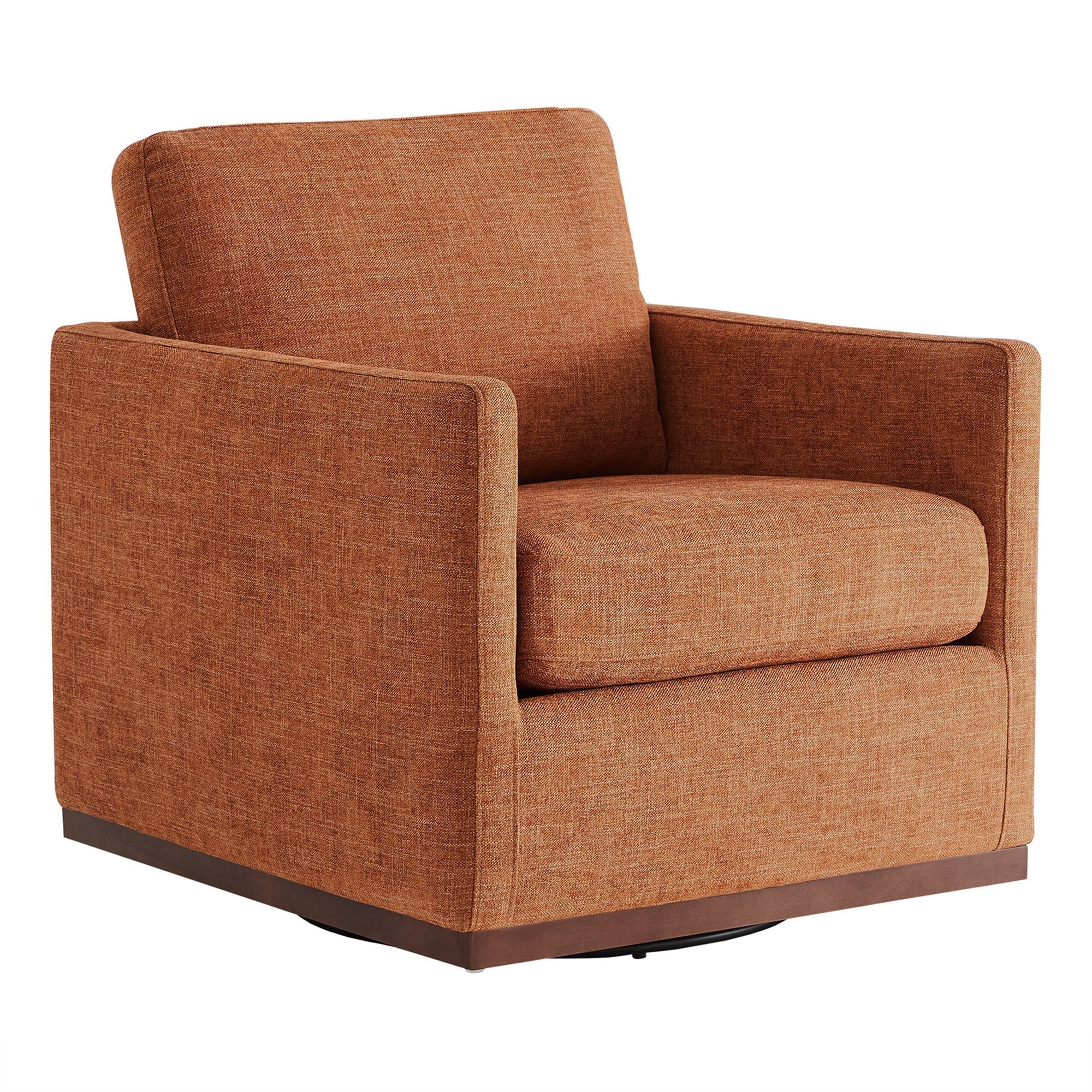 Henry Swivel Accent Chair with Wood Base - Image 52