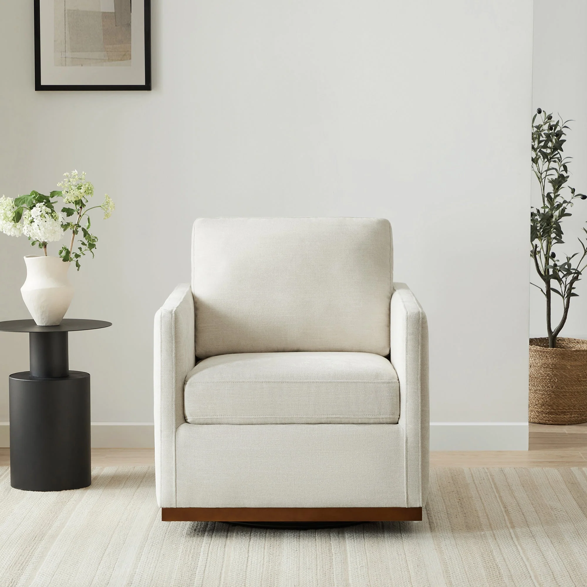 Henry Modern Swivel Accent Chair - Image 4