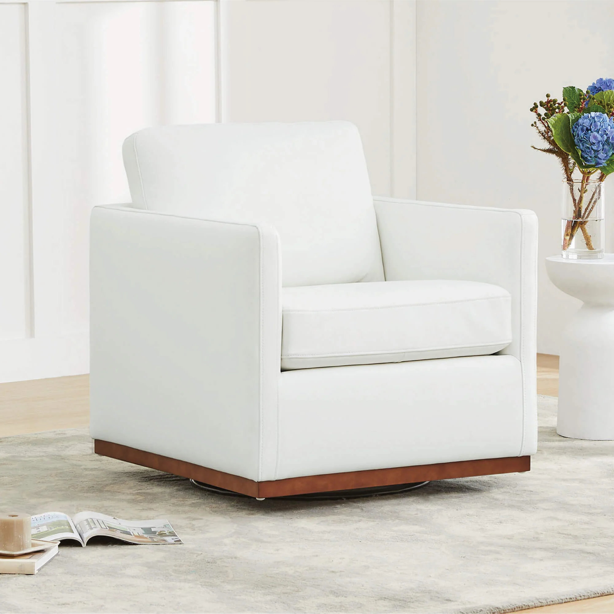 Henry Modern Swivel Accent Chair - Image 82