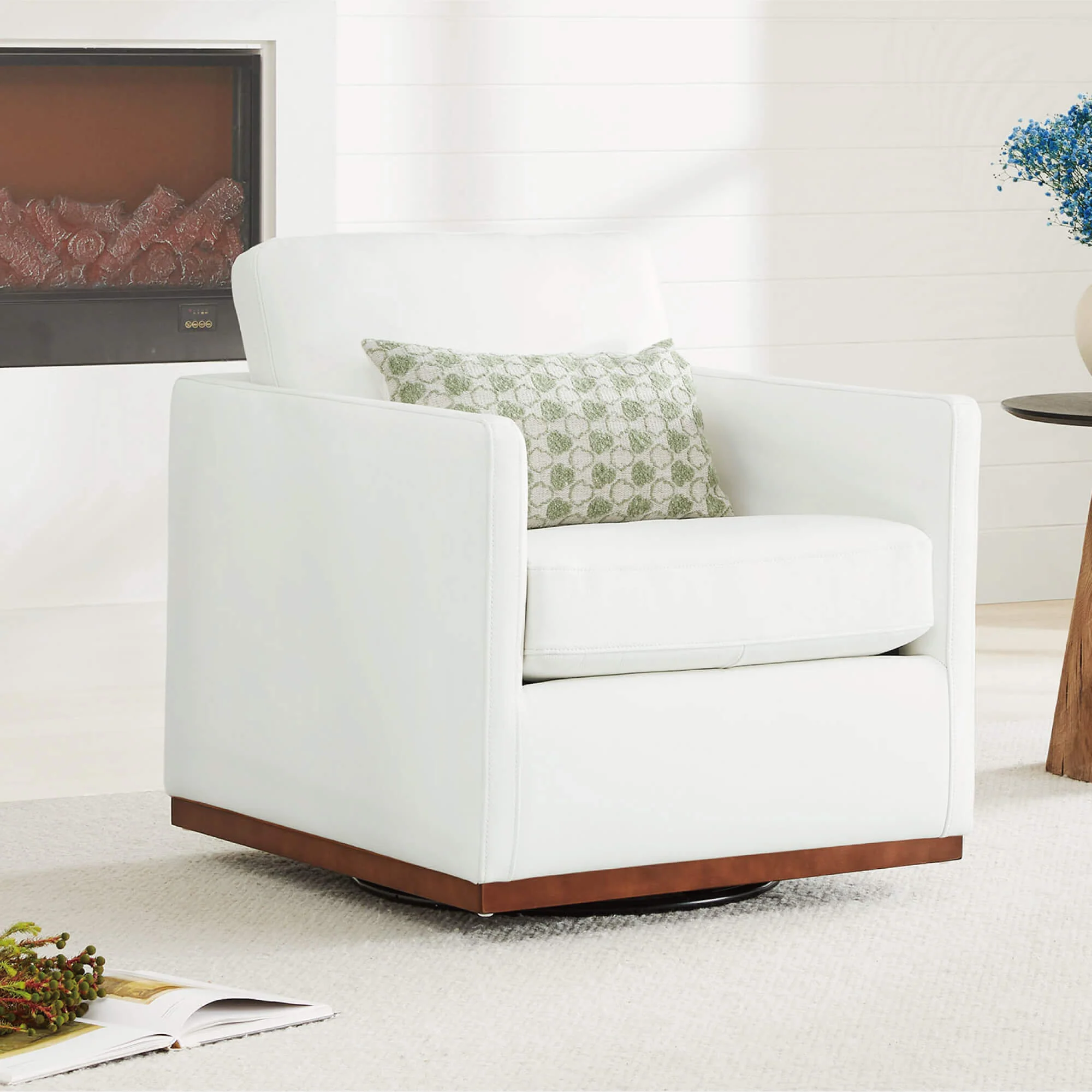 Henry Modern Swivel Accent Chair - Image 89