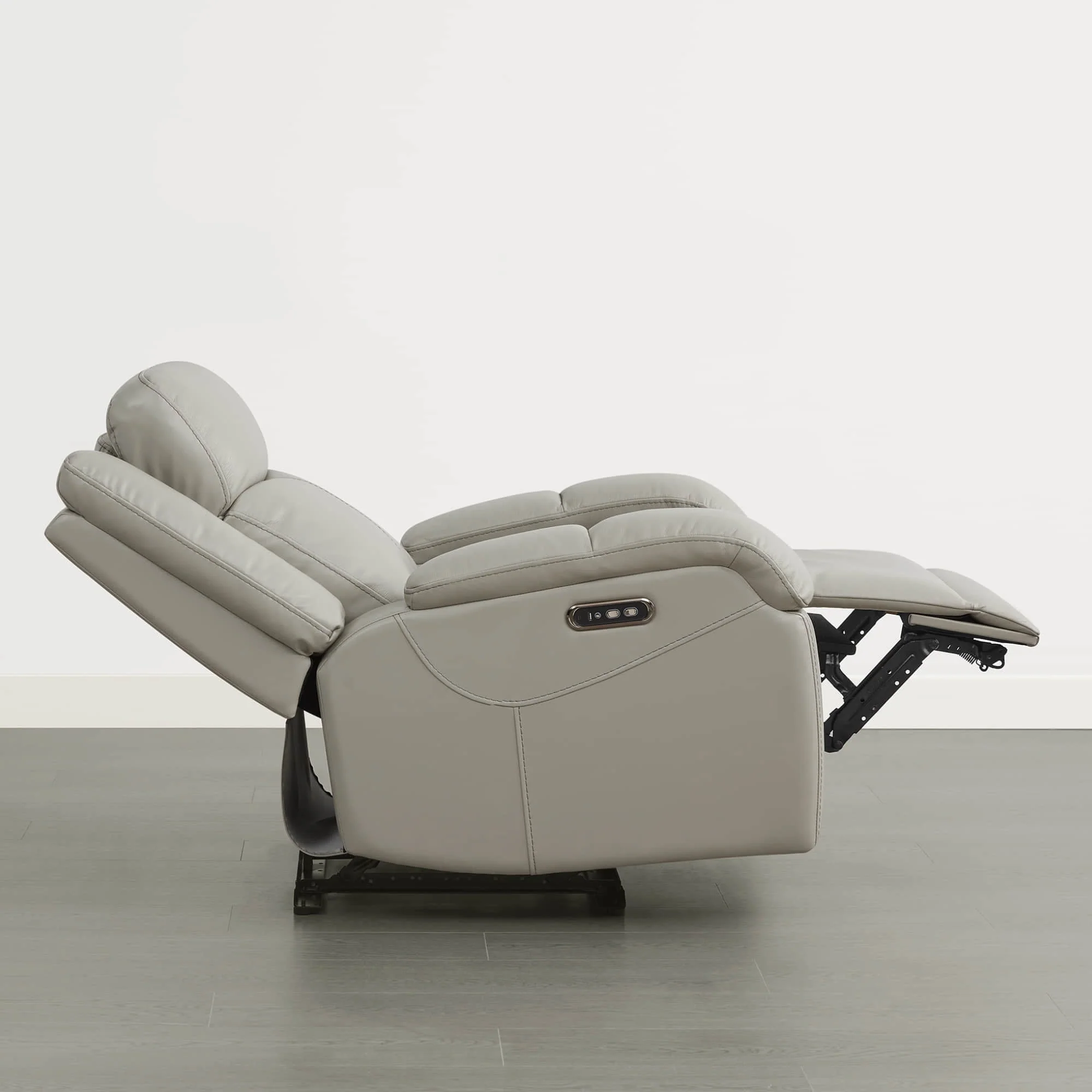 Isaac Genuine Leather Wall Hugger Power Recliner with Power Headrest - Image 45