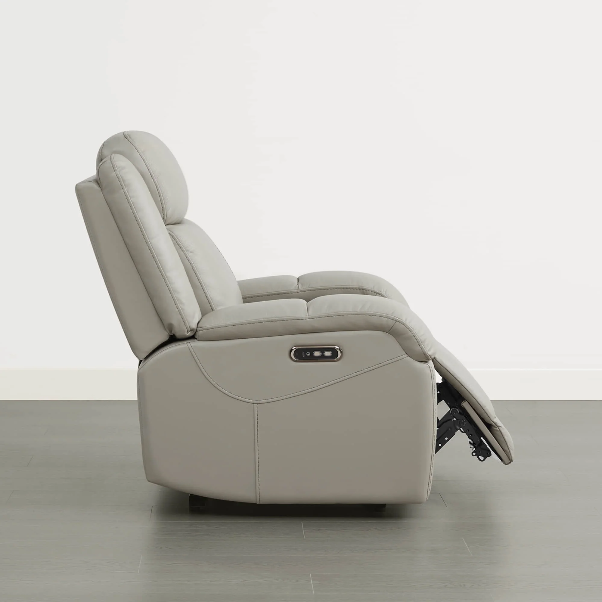 Isaac Genuine Leather Wall Hugger Power Recliner with Power Headrest - Image 52