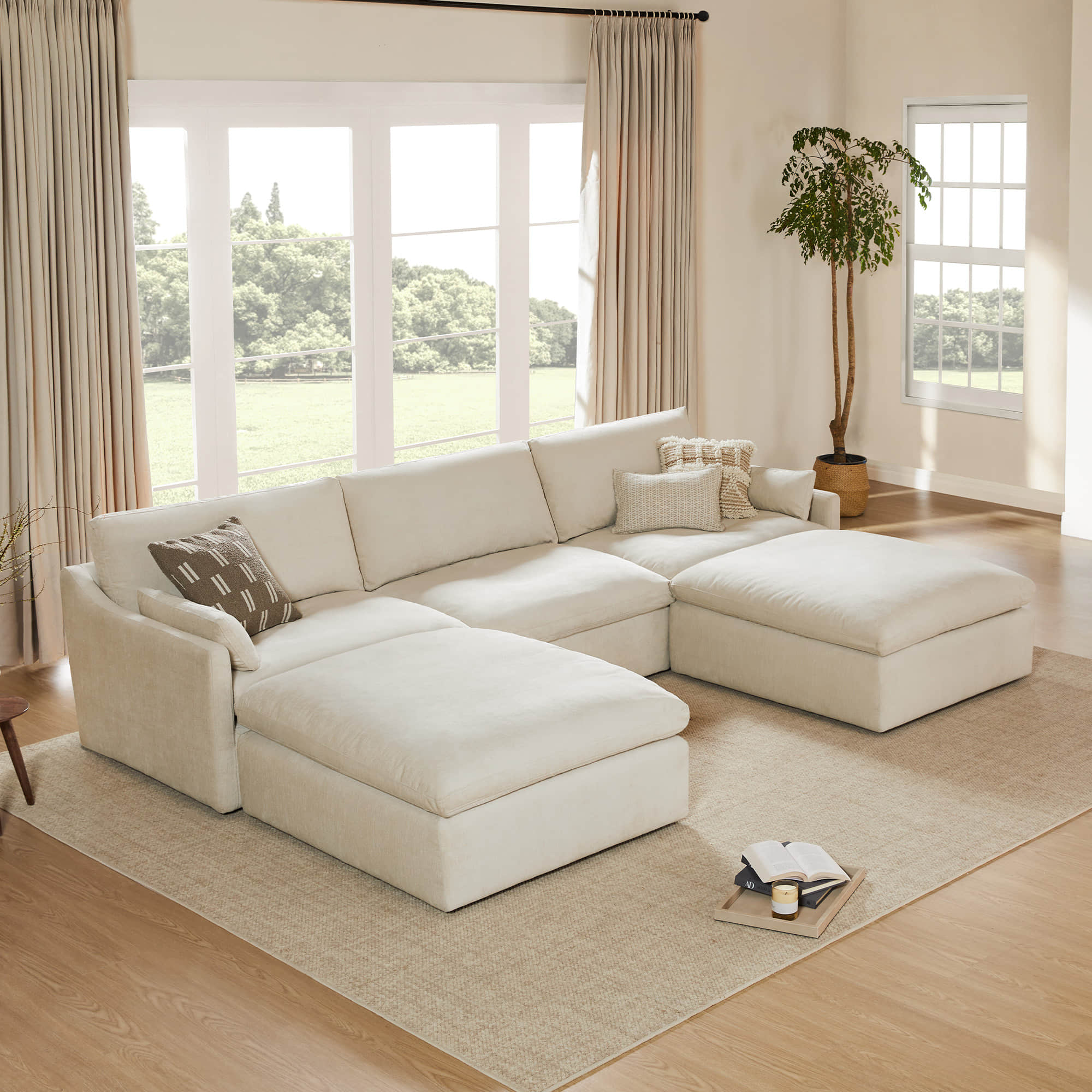 Kenna Modular 5 Seat Sofa-Chaise Sectional - Image 3