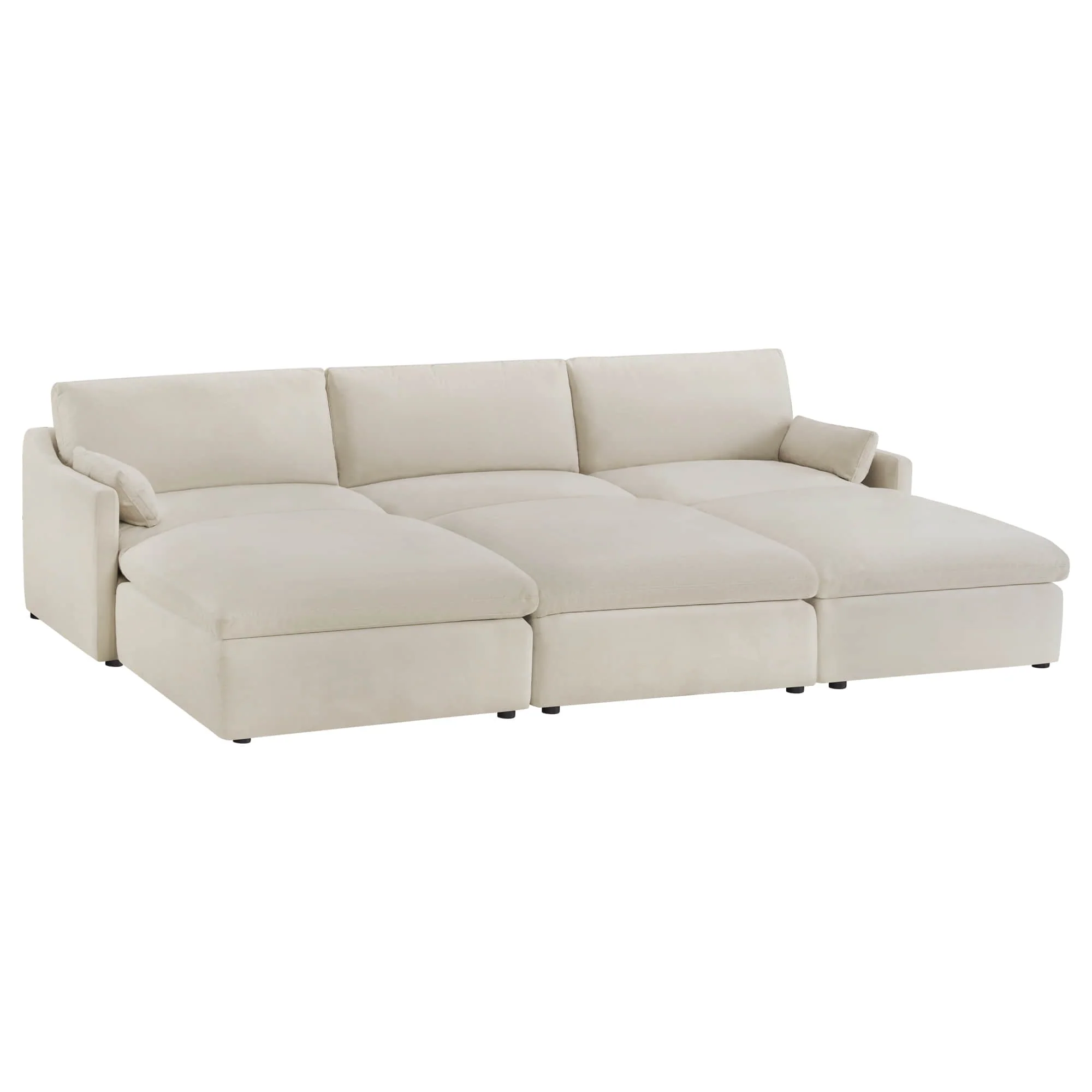 Kenna Modular 6 Seat Sofa Pit Sectional - Image 5