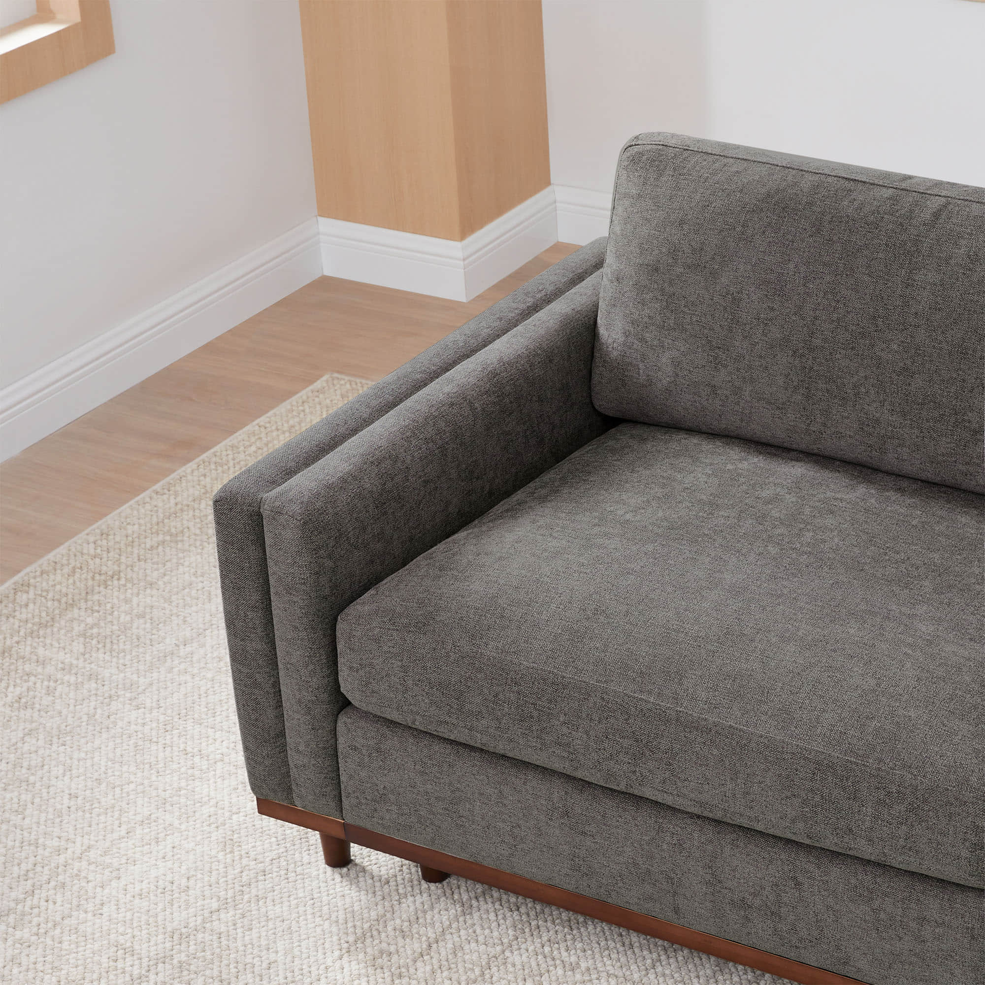 Liam 3-Piece Overstuffed Feather Wood Base Sectional Sofa - Image 34
