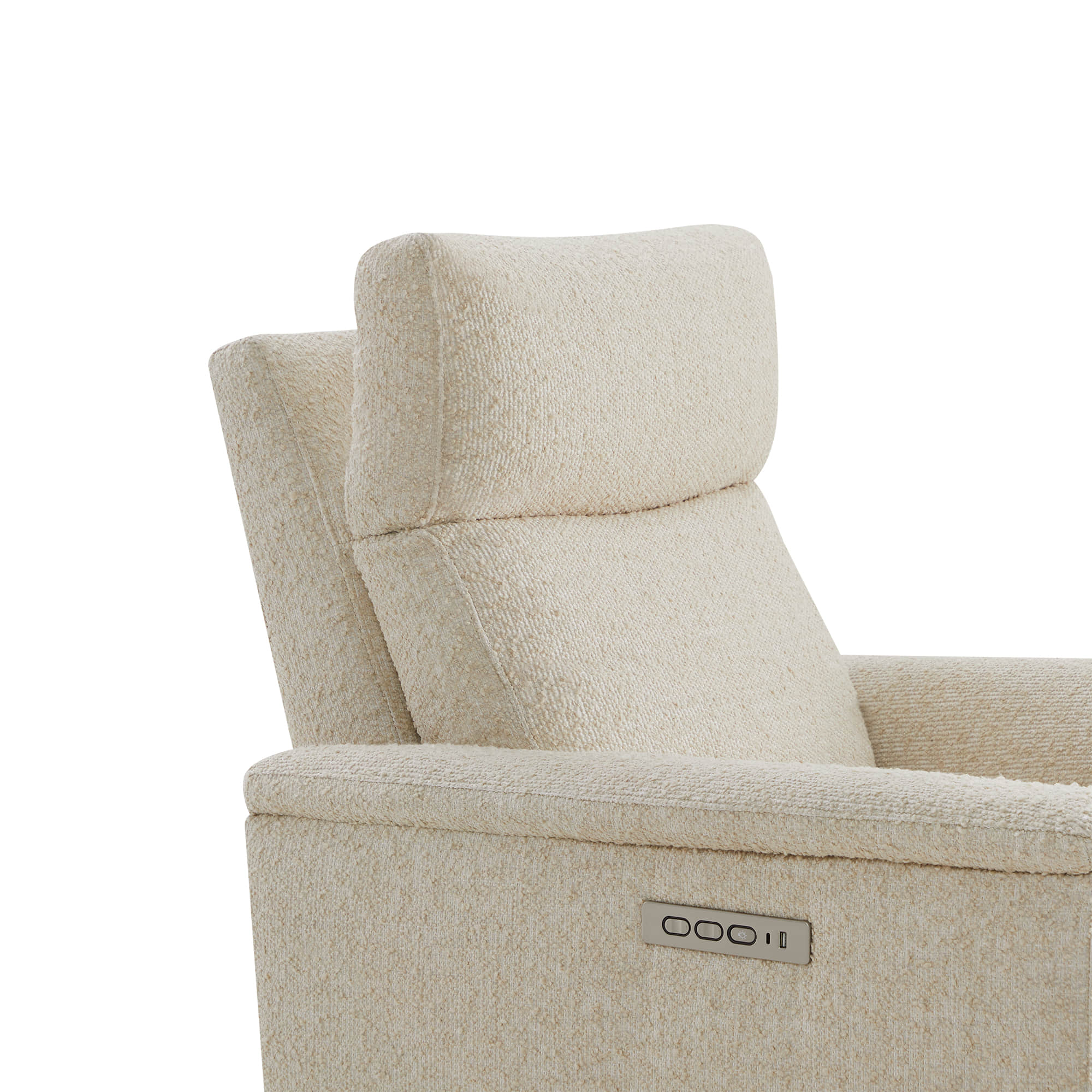 Lulla Power Swivel Nursery Glider Recliner with Power Headrest and Nightlight - Image 14