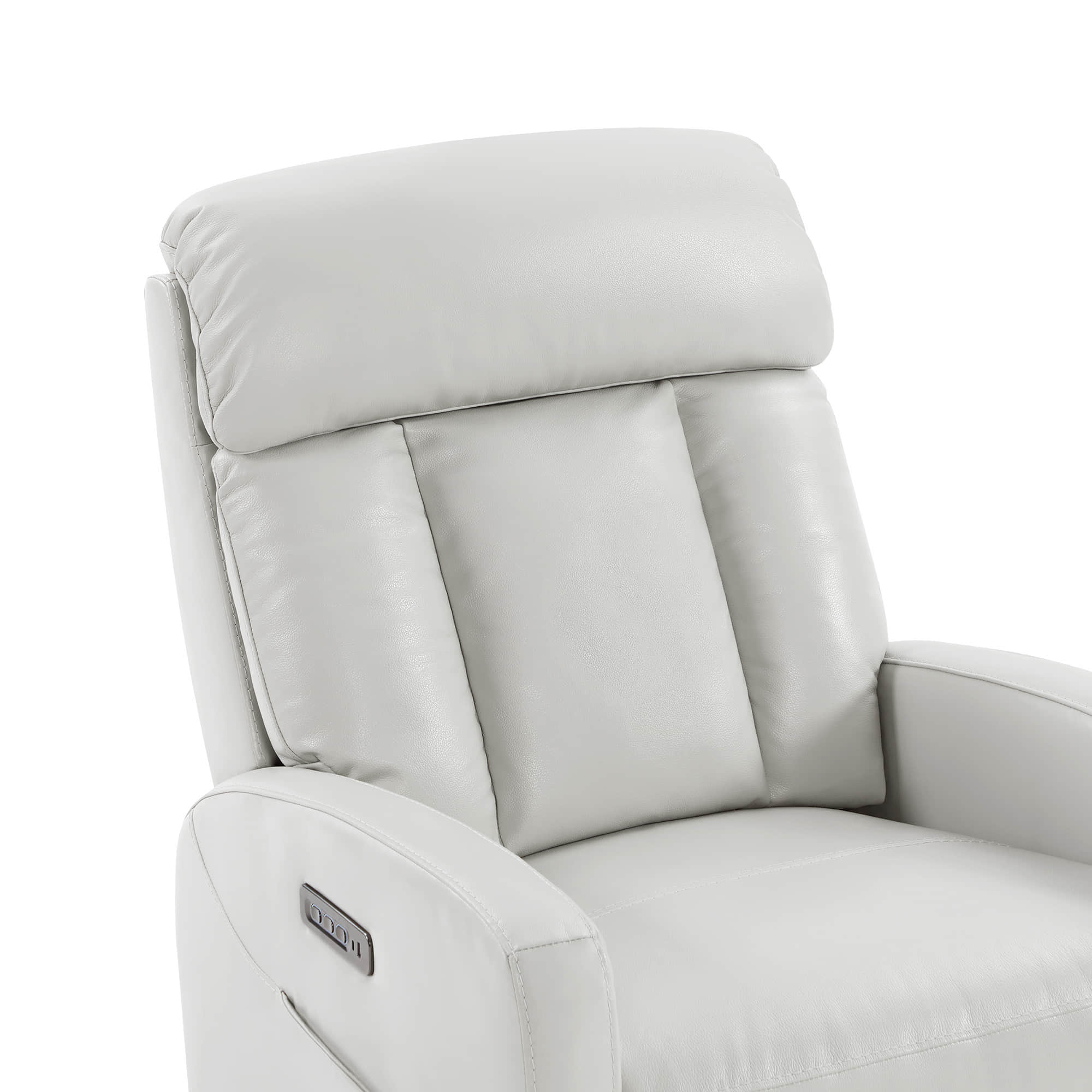 Maxwell Genuine Leather Swivel Glider Recliner with Power Lumbar&Headrest - Image 19