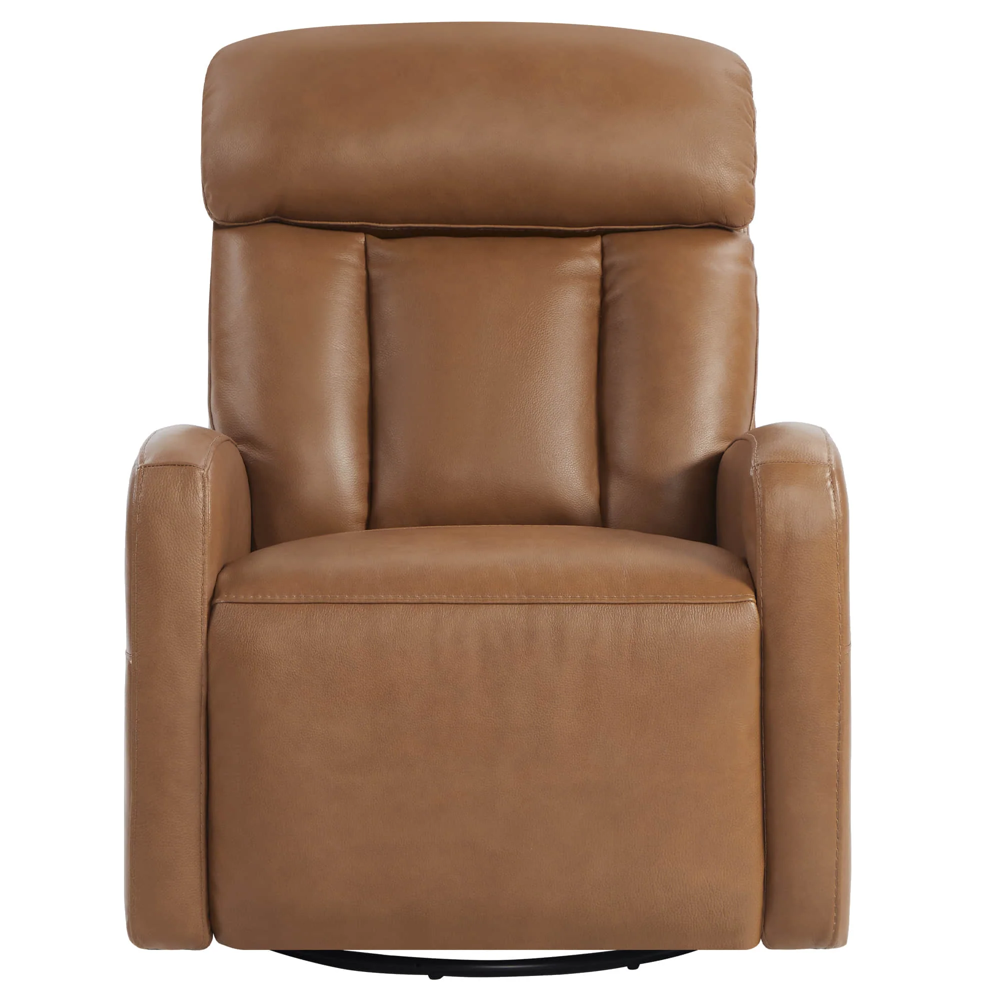 Maxwell Genuine Leather Swivel Glider Recliner with Power Lumbar&Headrest - Image 46