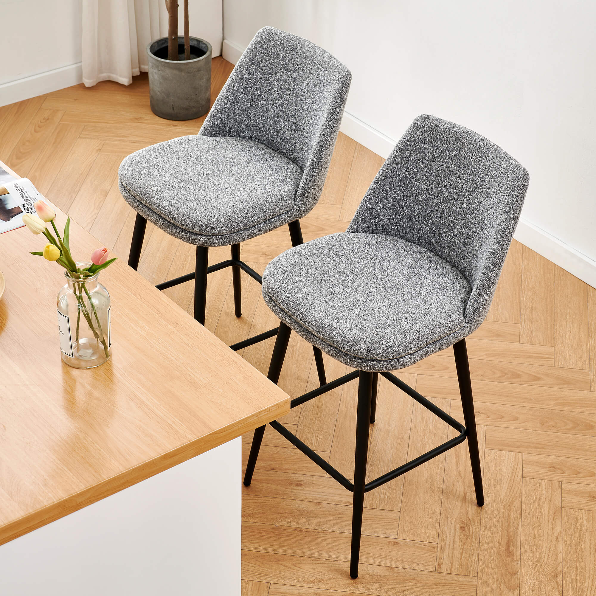 Eli Swivel Bar & Counter Stool - Image 20