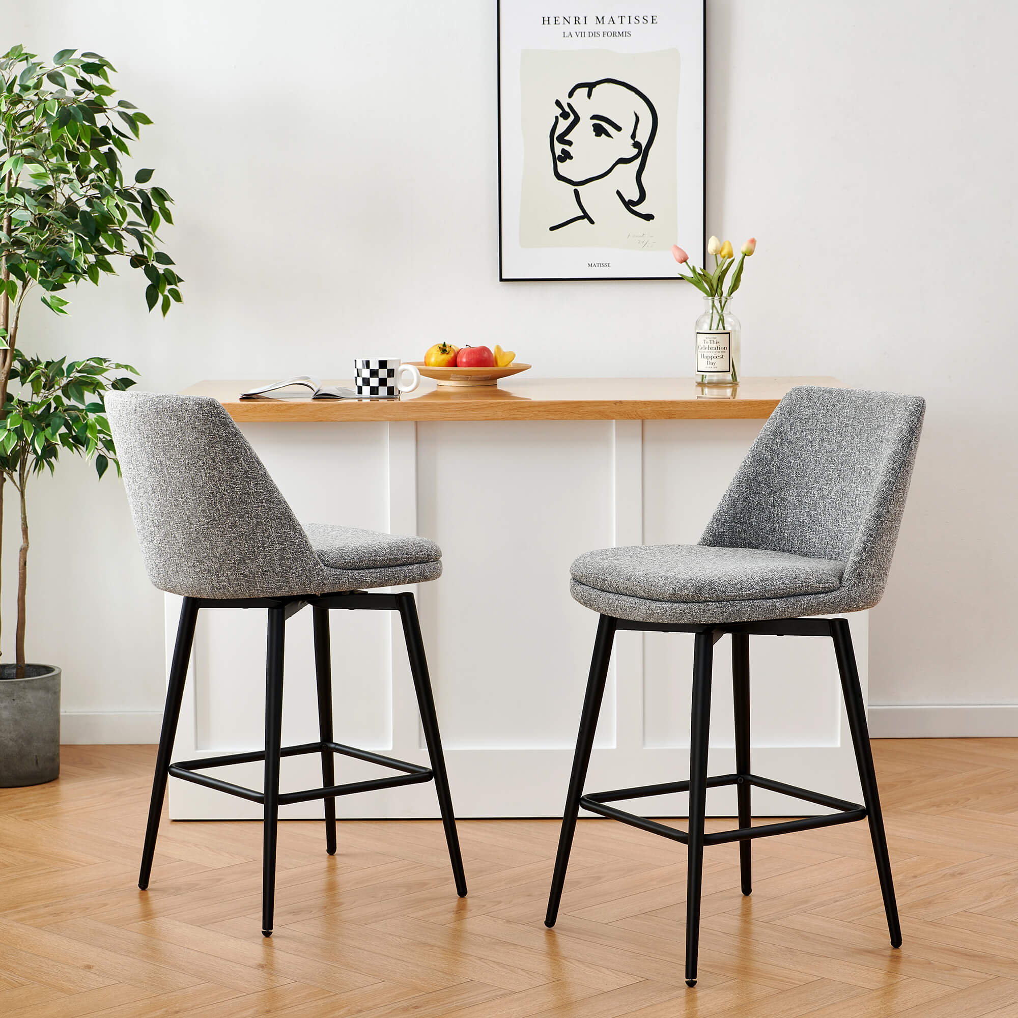 Eli Swivel Bar & Counter Stool - Image 21