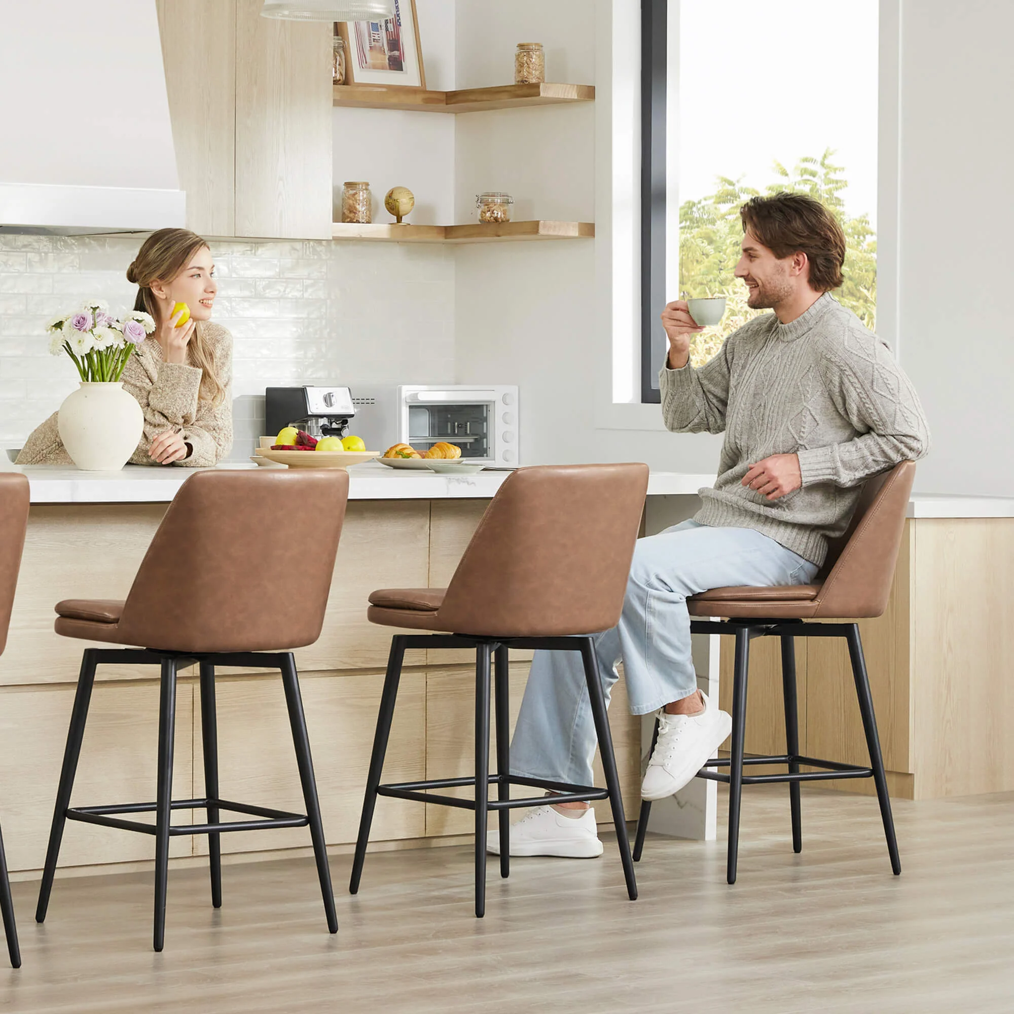 Eli Swivel Bar & Counter Stool - Image 40