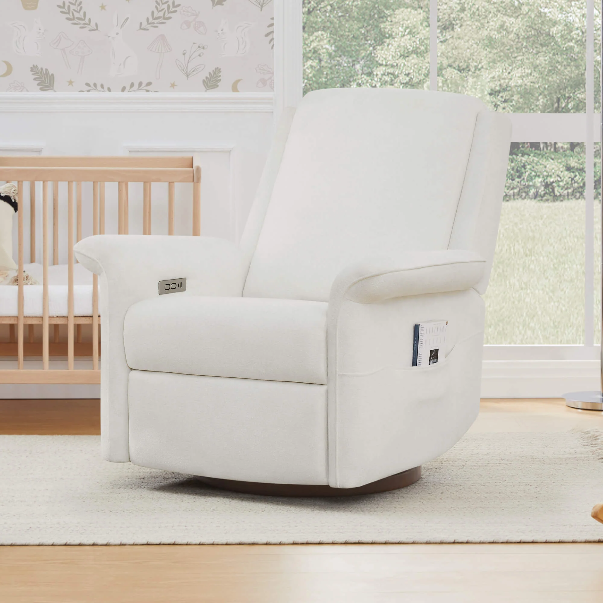 Mila Power Swivel Nursery Glider Recliner - Image 3