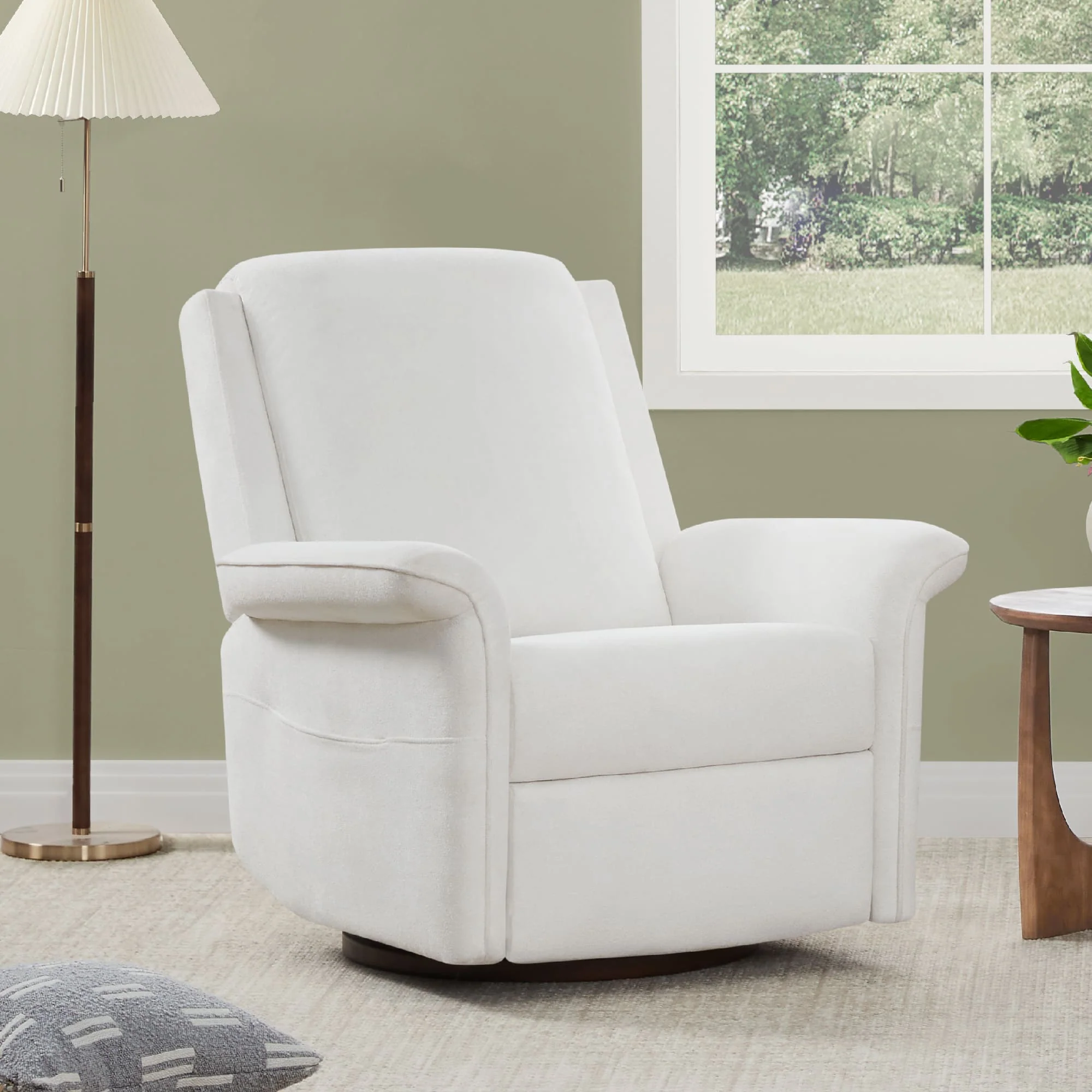 Mila Power Swivel Nursery Glider Recliner - Image 40