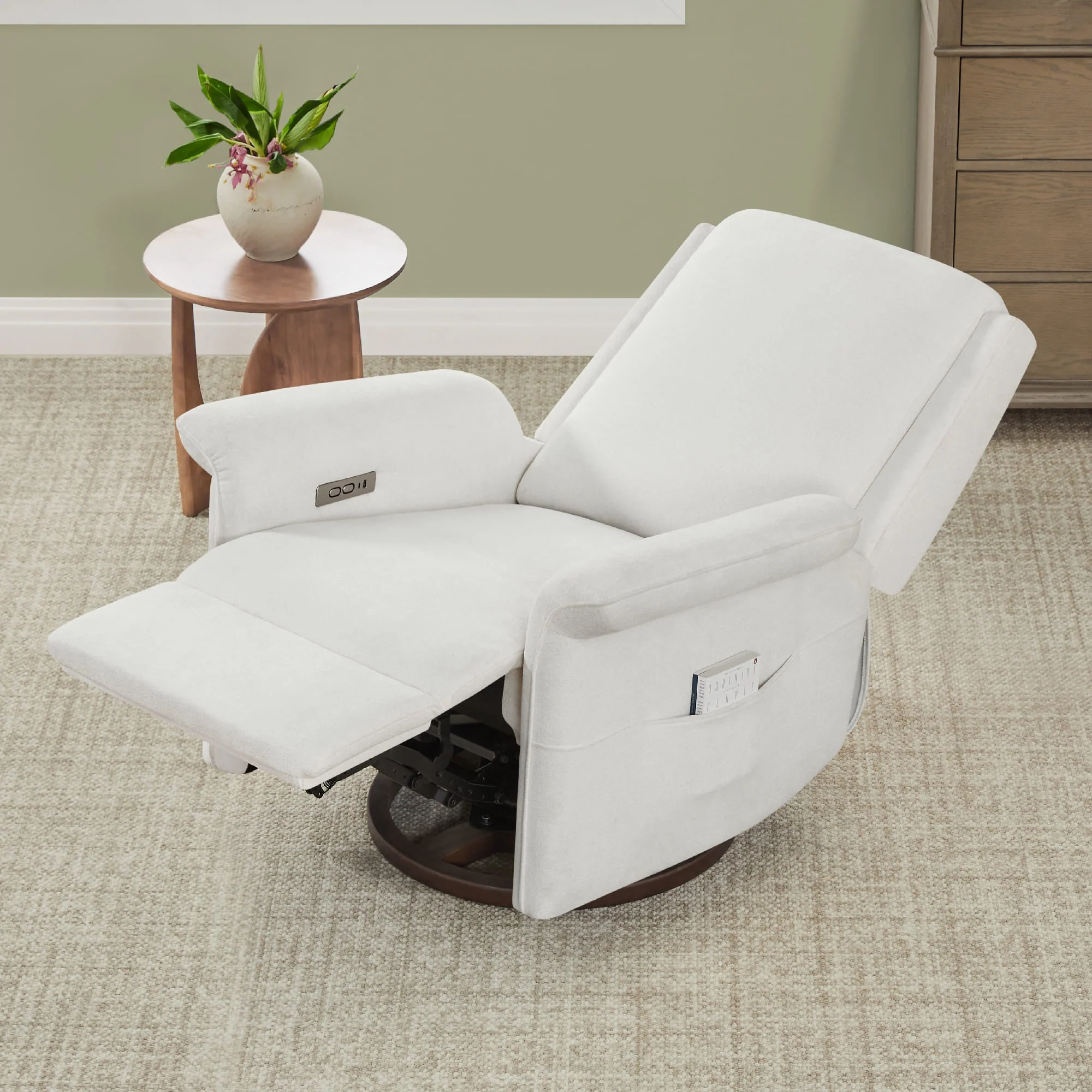 Mila Power Swivel Nursery Glider Recliner - Image 48