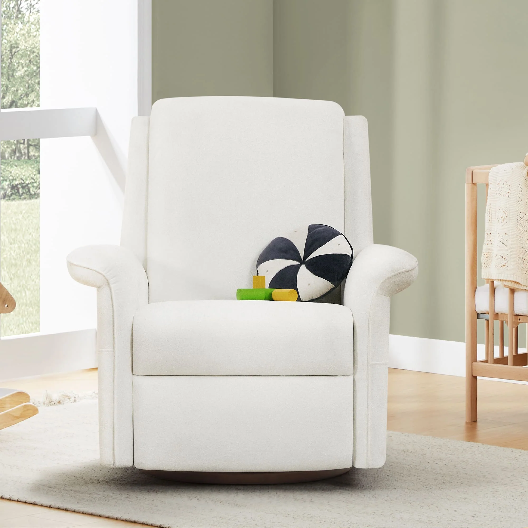 Mila Power Swivel Nursery Glider Recliner - Image 5