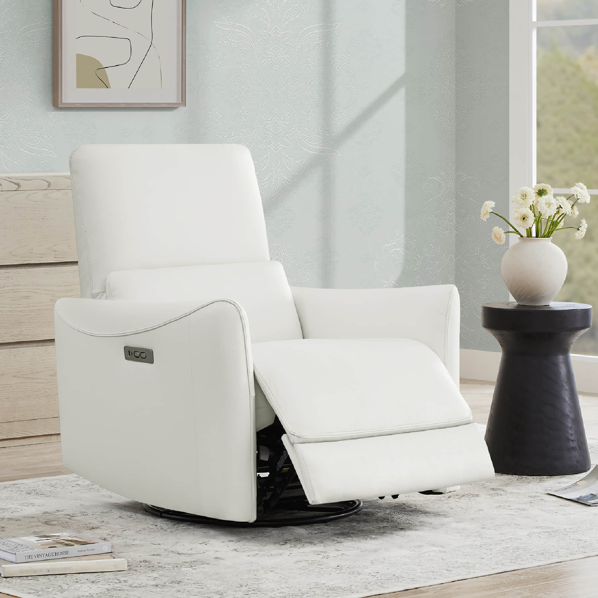 Tracee Modern Power Swivel Glider Recliner - Image 40