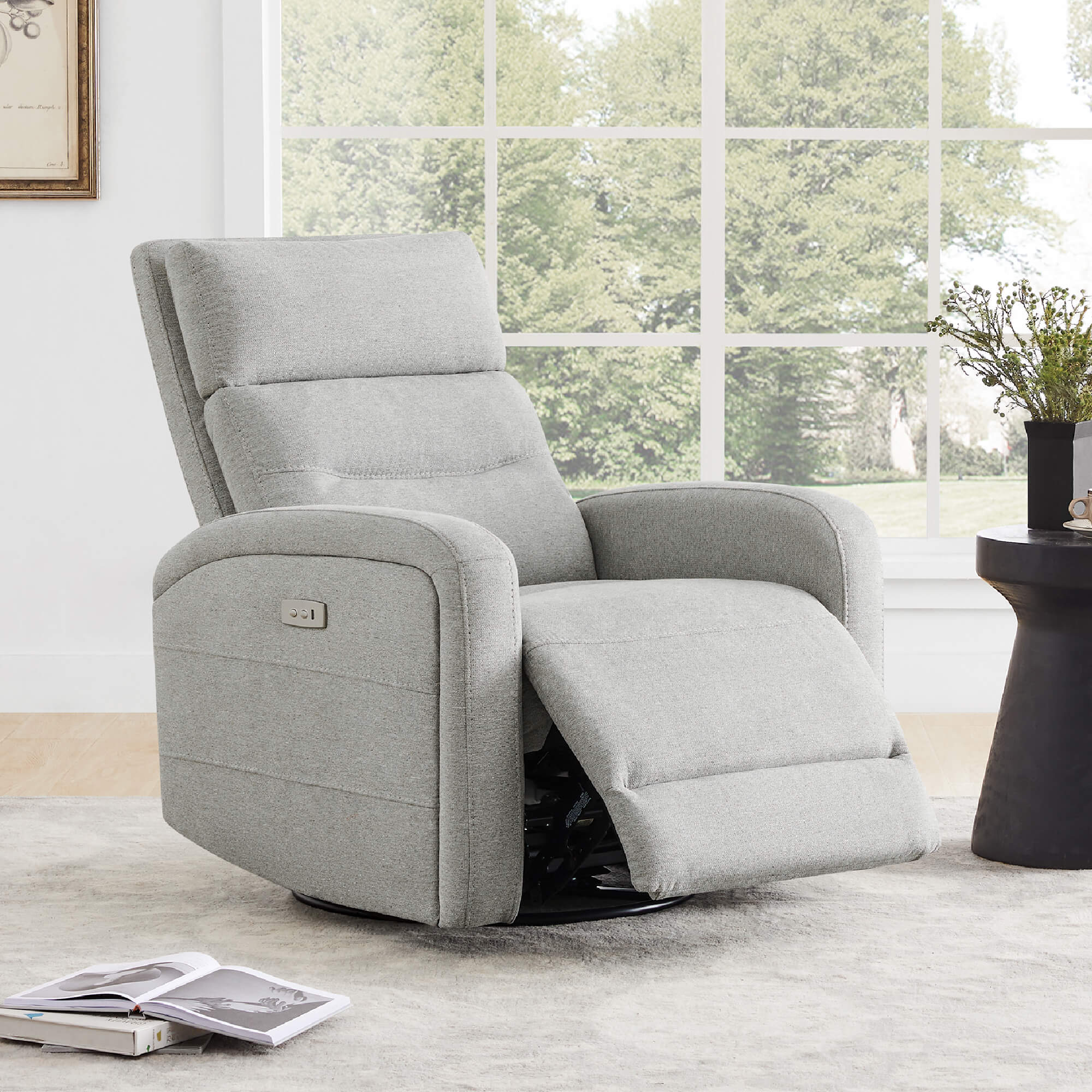 Theo Power Swivel Glider Recliner - Image 4