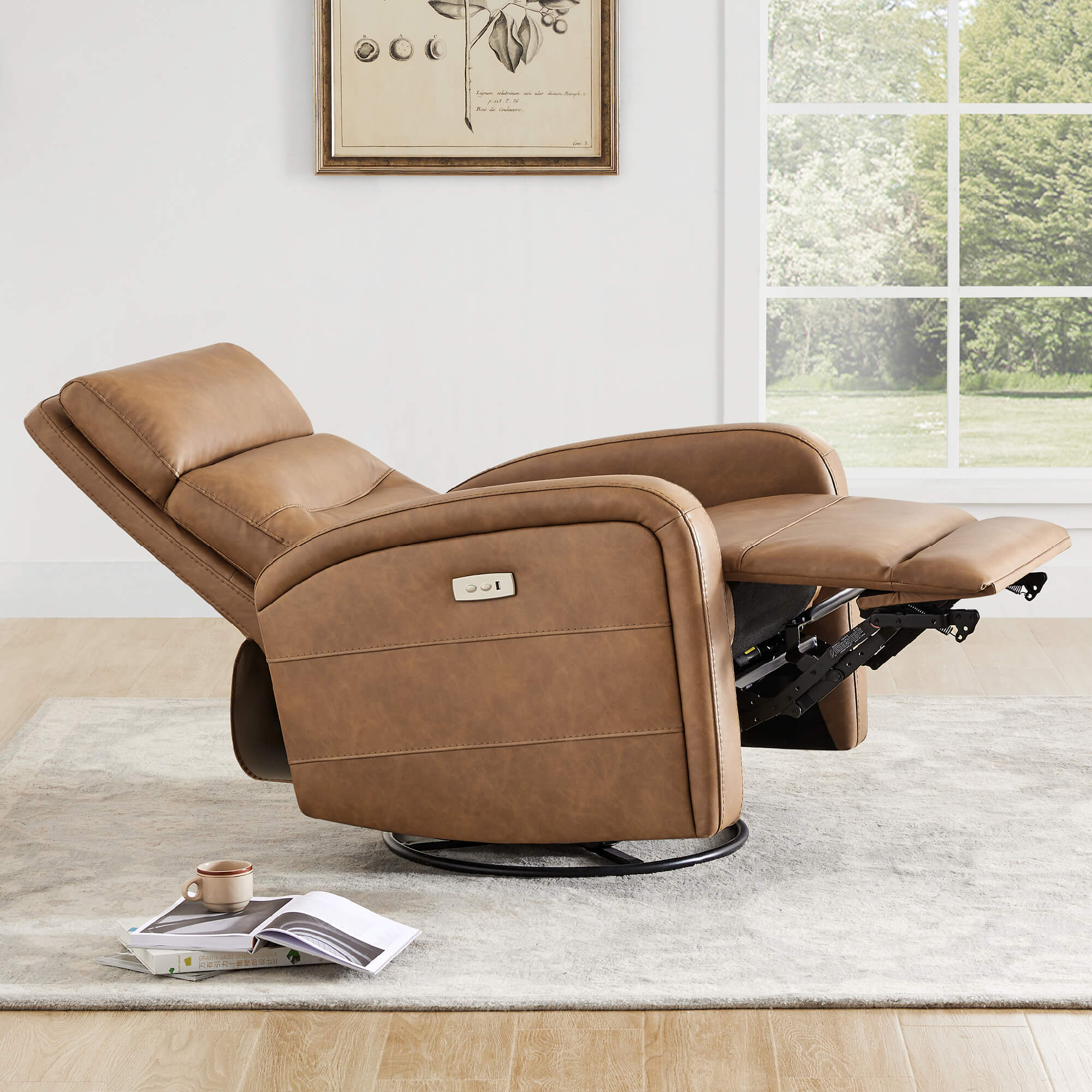 Theo Power Swivel Glider Recliner - Image 7