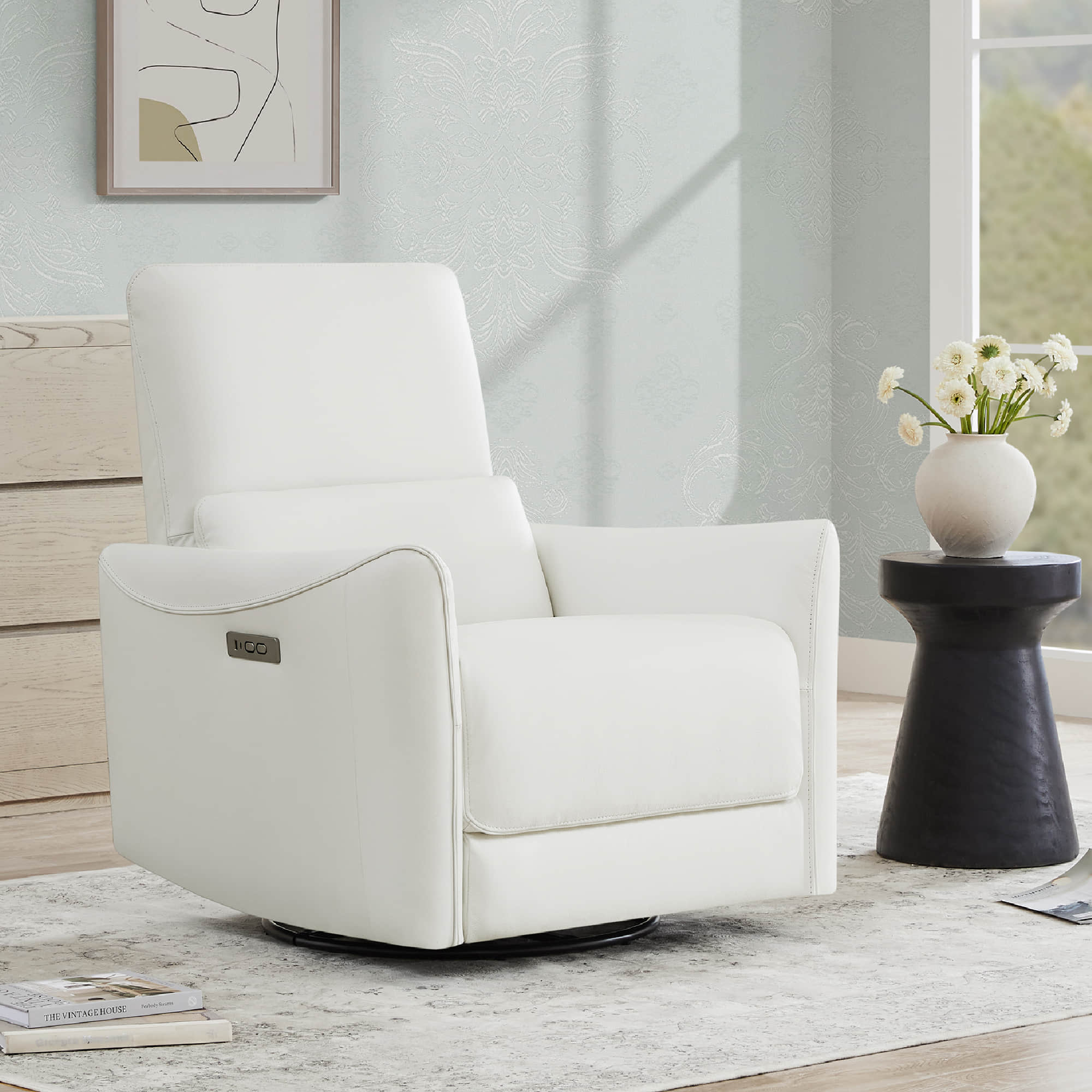 Tracee Power Swivel Nursery Glider Recliner - Image 104
