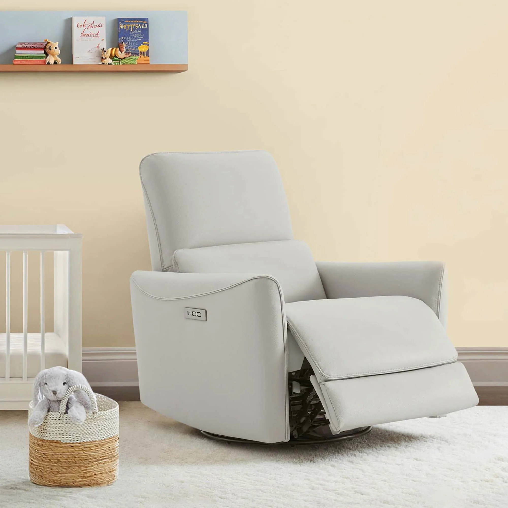 Tracee Power Swivel Nursery Glider Recliner - Image 38