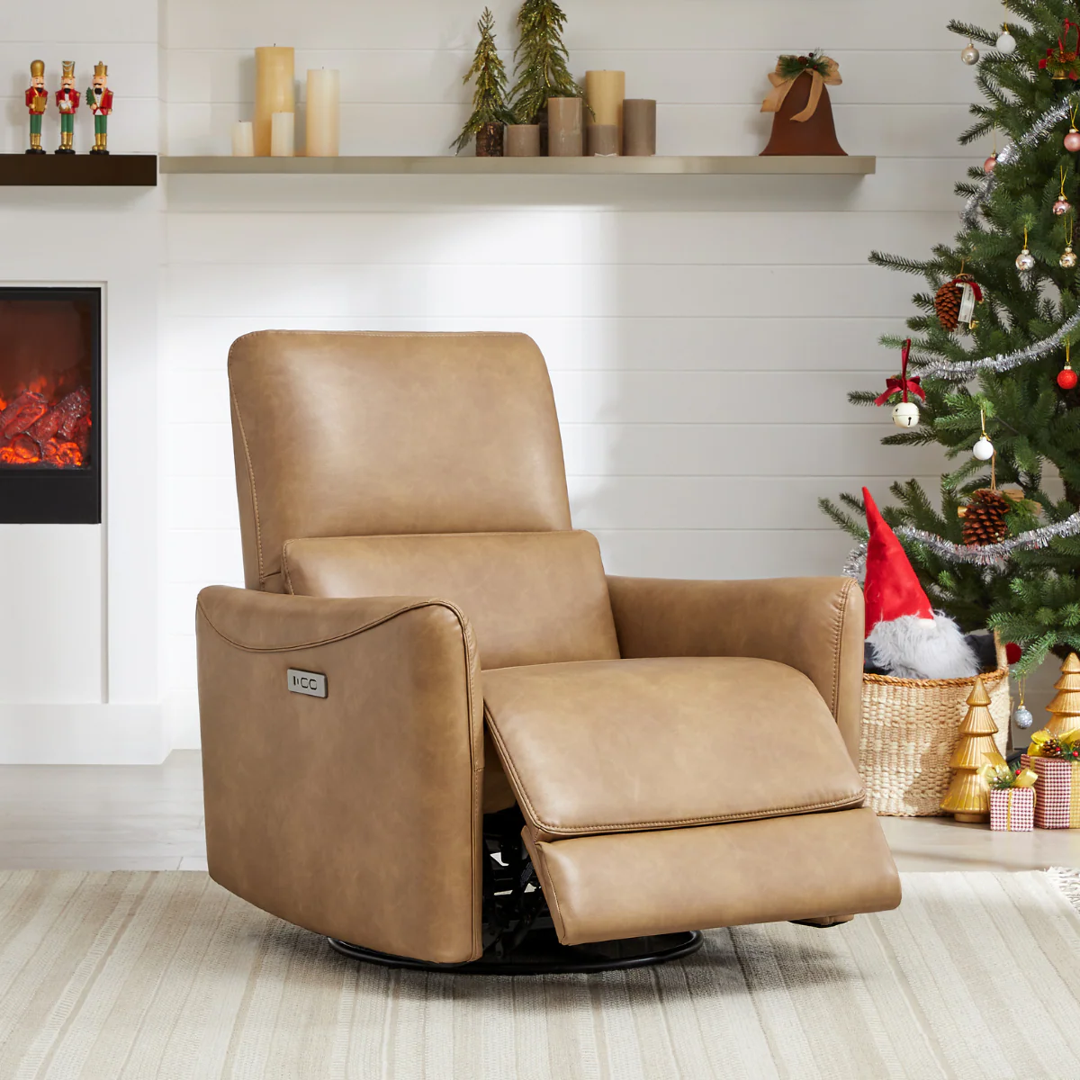 Tracee Power Swivel Nursery Glider Recliner - Image 4