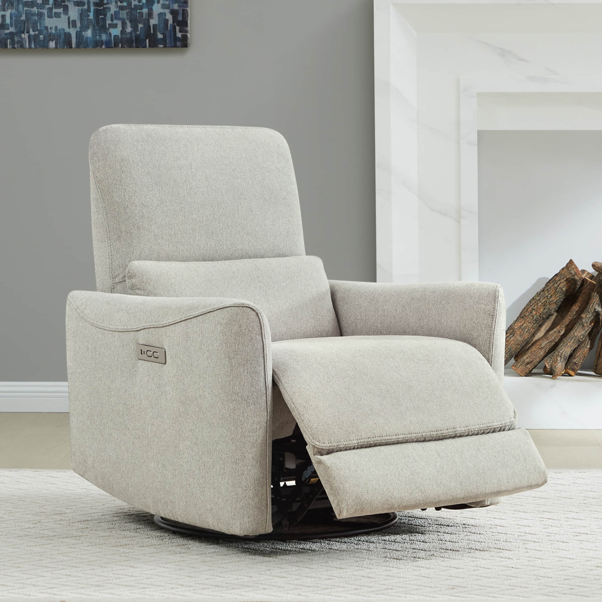Tracee Power Swivel Nursery Glider Recliner - Image 40