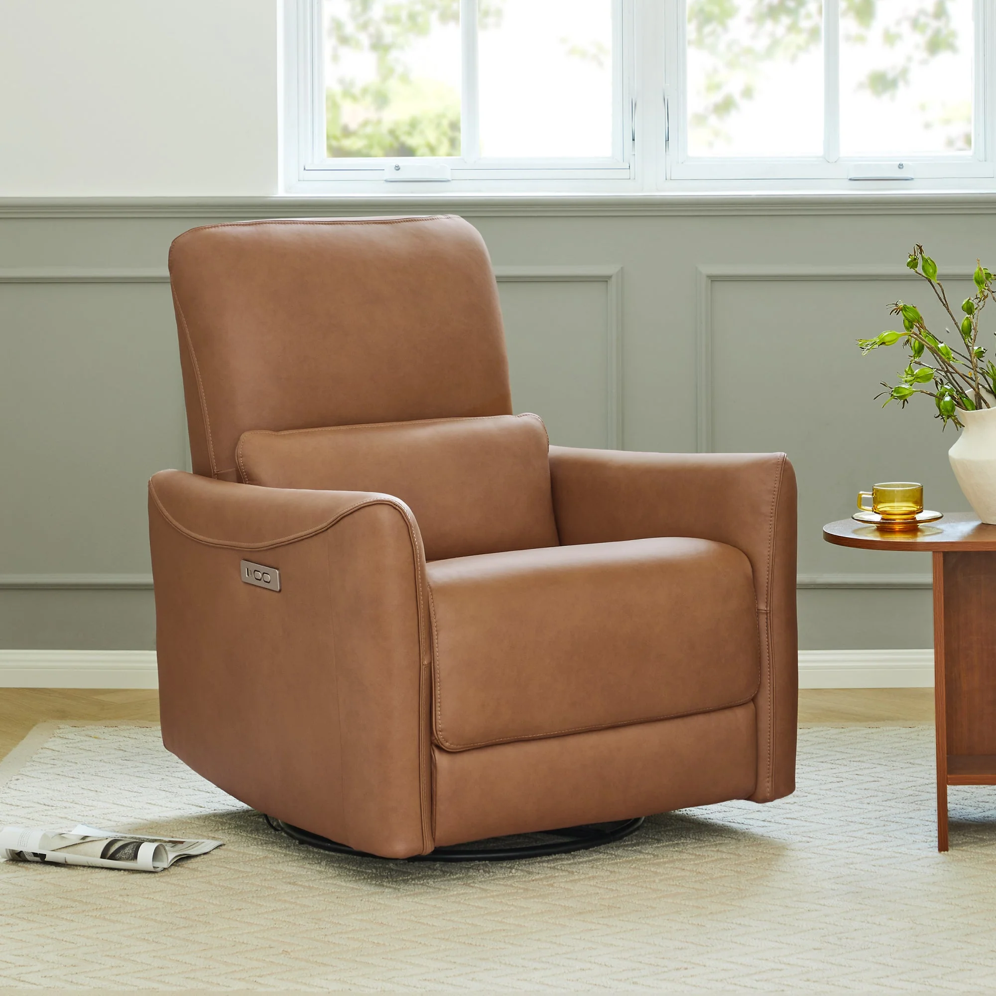 Tracee Power Swivel Nursery Glider Recliner - Image 57
