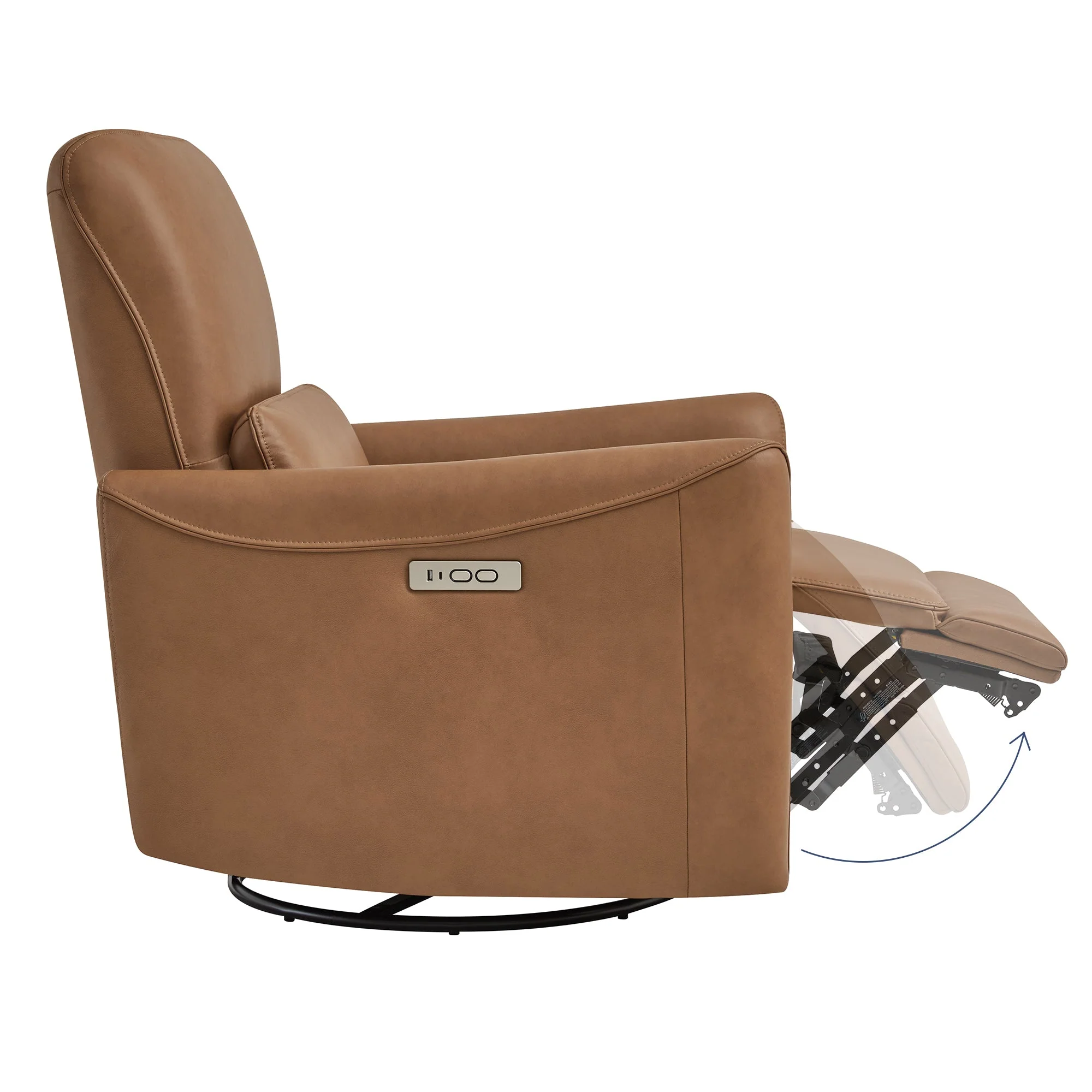 Tracee Power Swivel Nursery Glider Recliner - Image 64