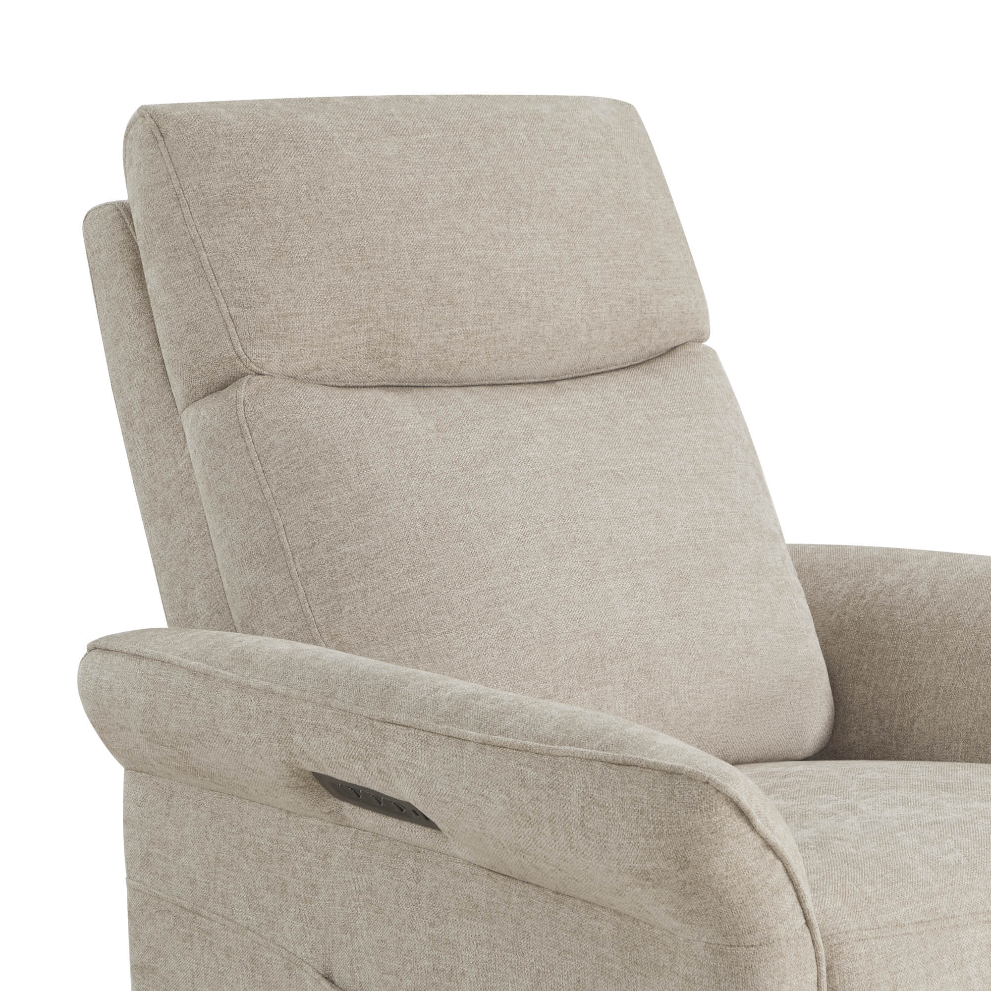 Vinca Modern Power Swivel Glider Recliner with Power Lumbar & Headrest - Image 28