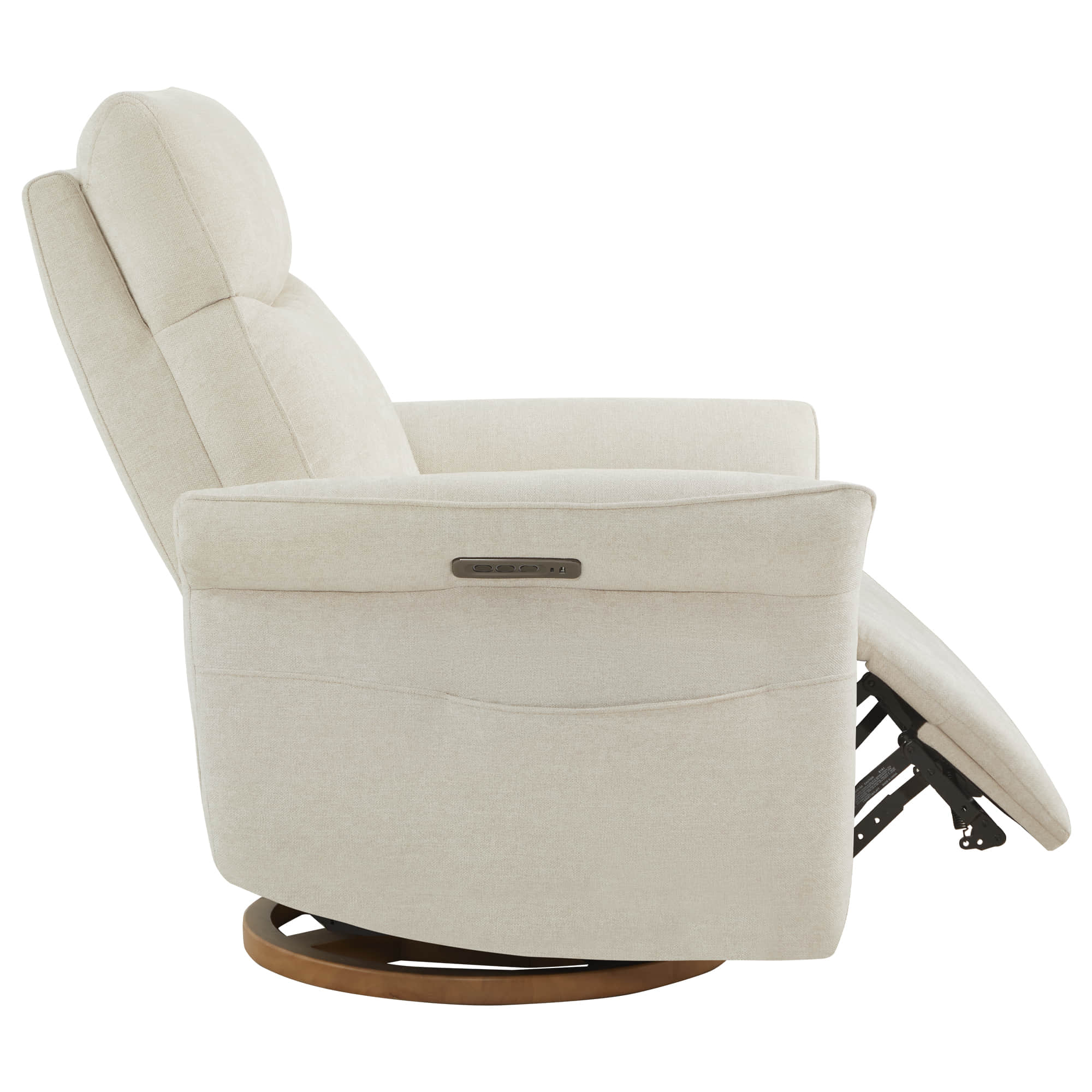 Vinca Modern Power Swivel Glider Recliner with Power Lumbar & Headrest - Image 32