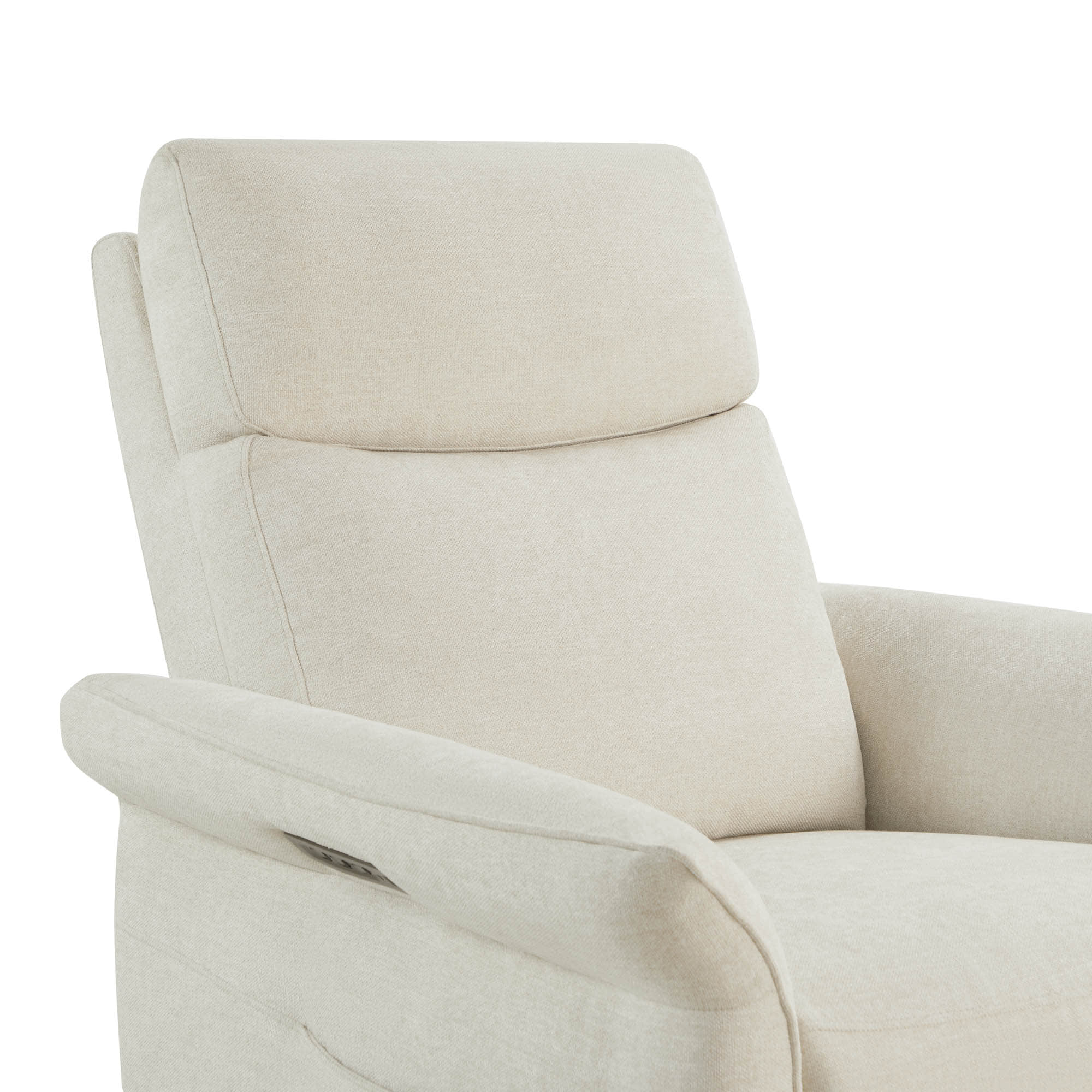 Vinca Modern Power Swivel Glider Recliner with Power Lumbar & Headrest - Image 37