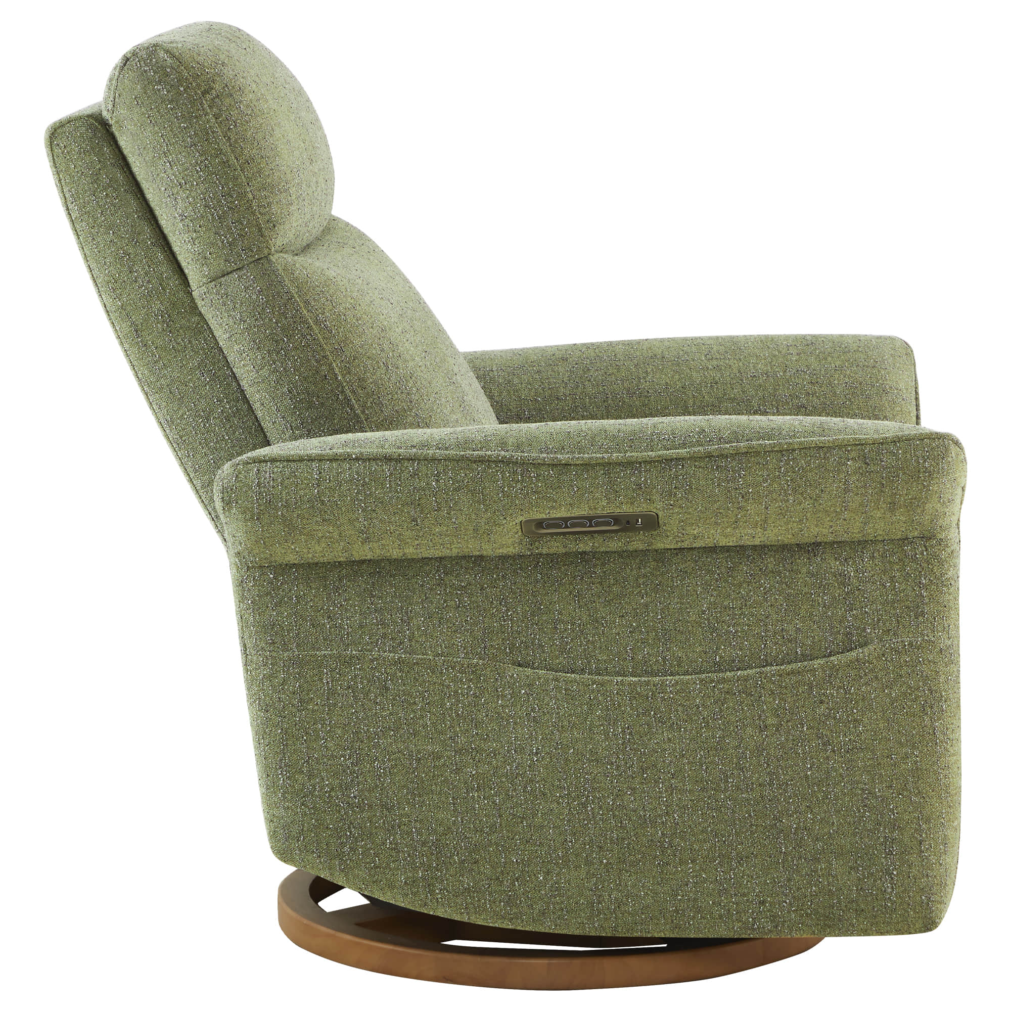 Vinca Modern Power Swivel Glider Recliner with Power Lumbar & Headrest - Image 47