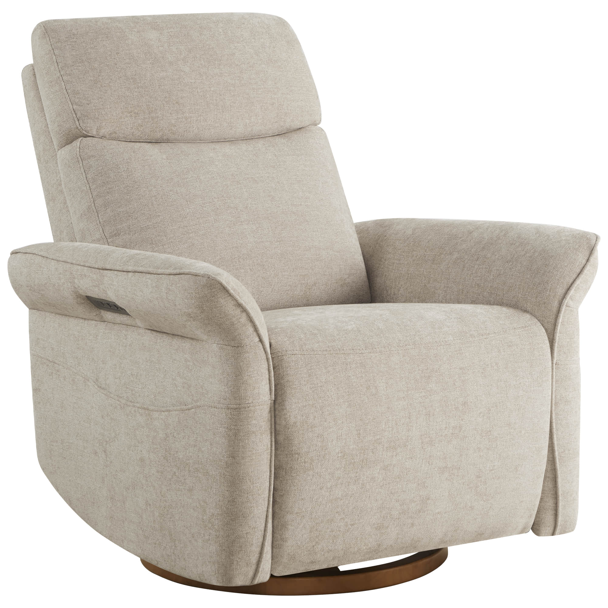 Vinca Power Swivel Nursery Glider Recliner with Power Lumbar & Headrest - Image 21