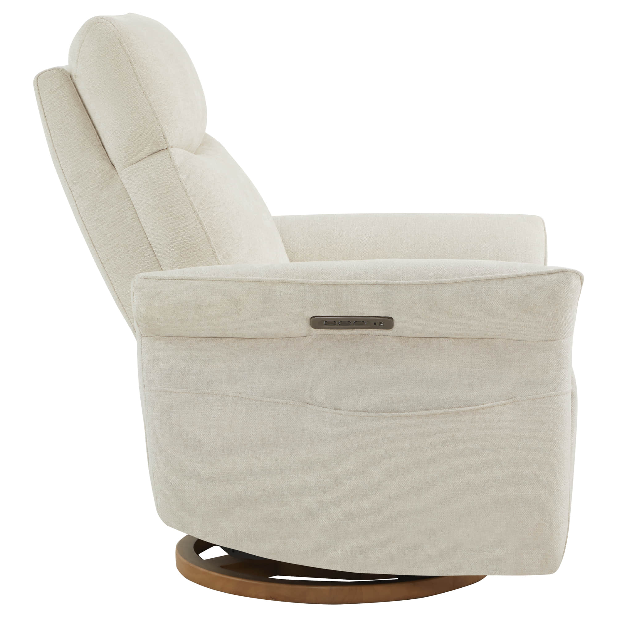Vinca Power Swivel Nursery Glider Recliner with Power Lumbar & Headrest - Image 33