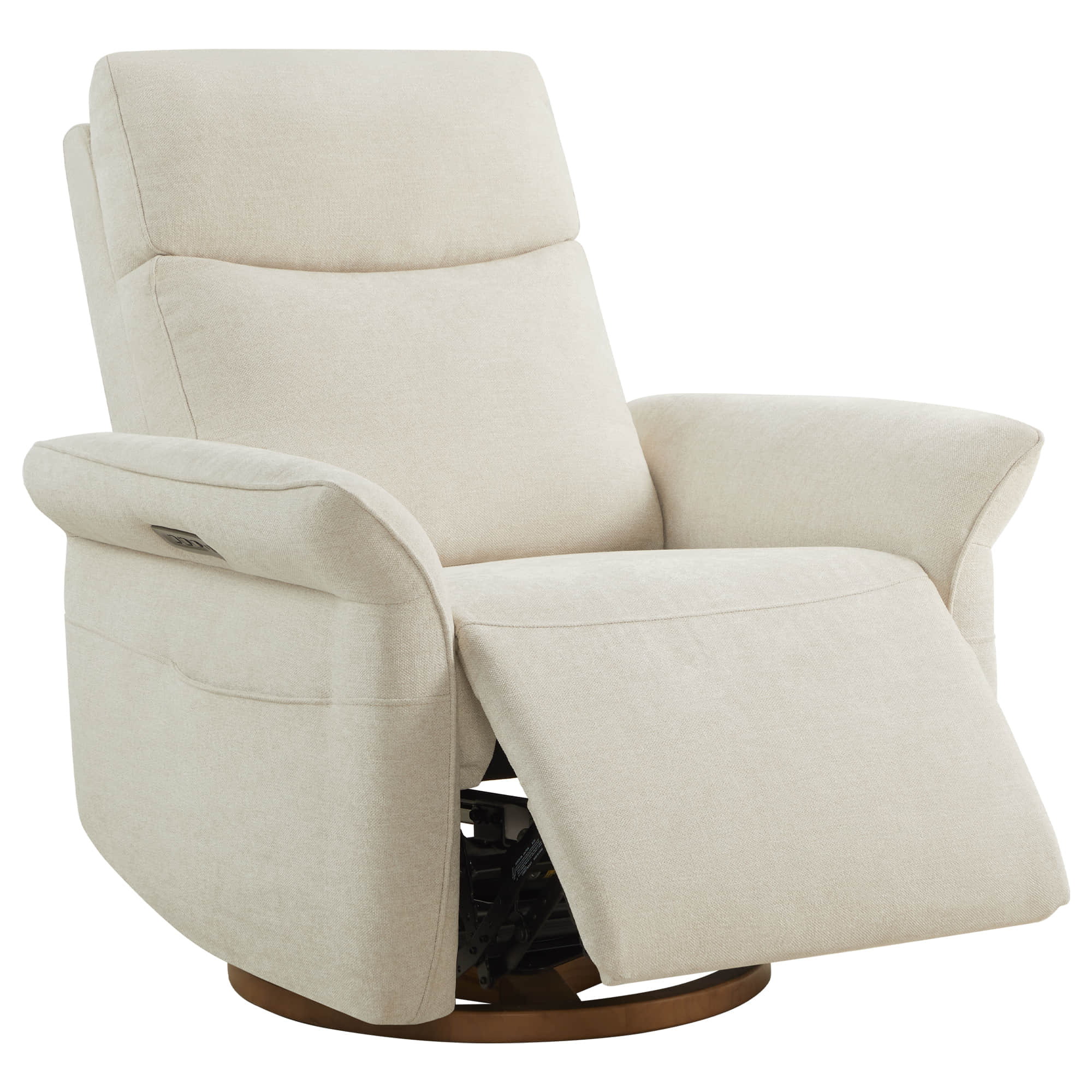 Vinca Power Swivel Nursery Glider Recliner with Power Lumbar & Headrest - Image 34